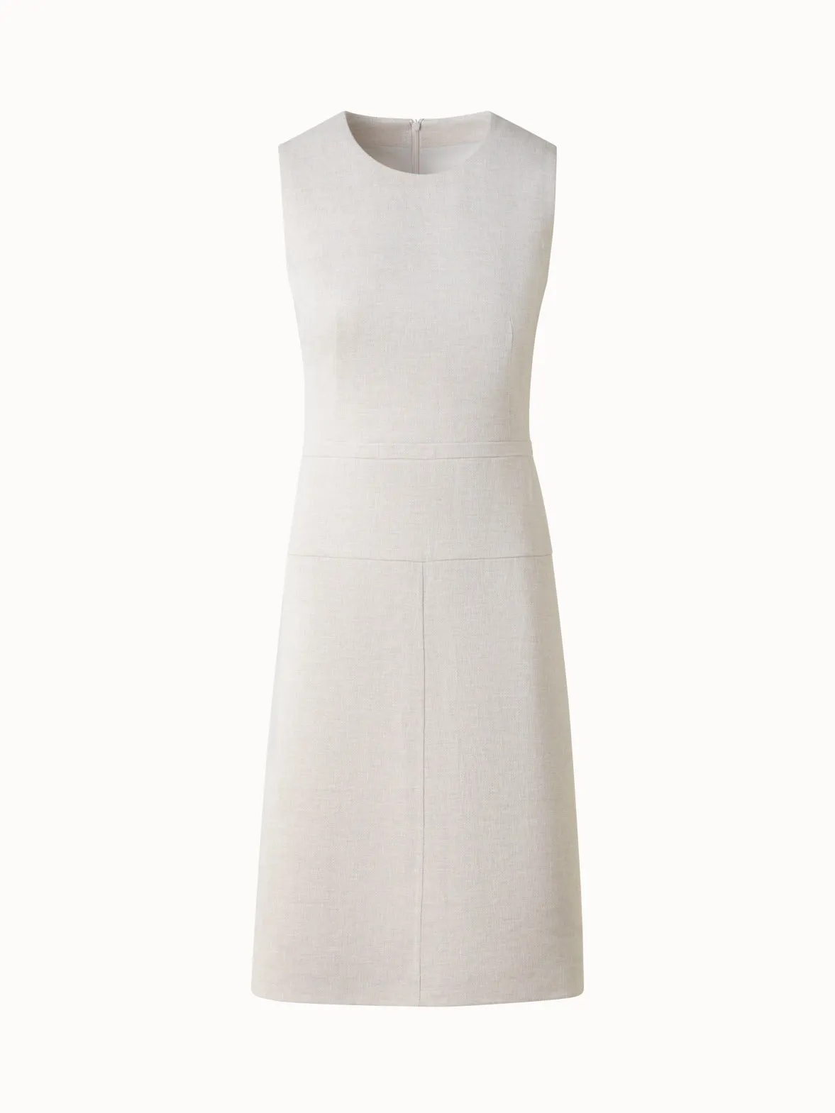 A-Line Sheath Dress in Linen Double-Face 