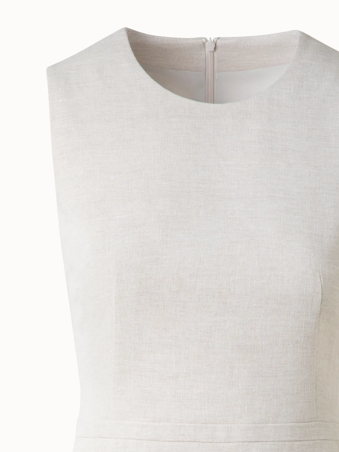 A-Line Sheath Dress in Linen Double-Face 