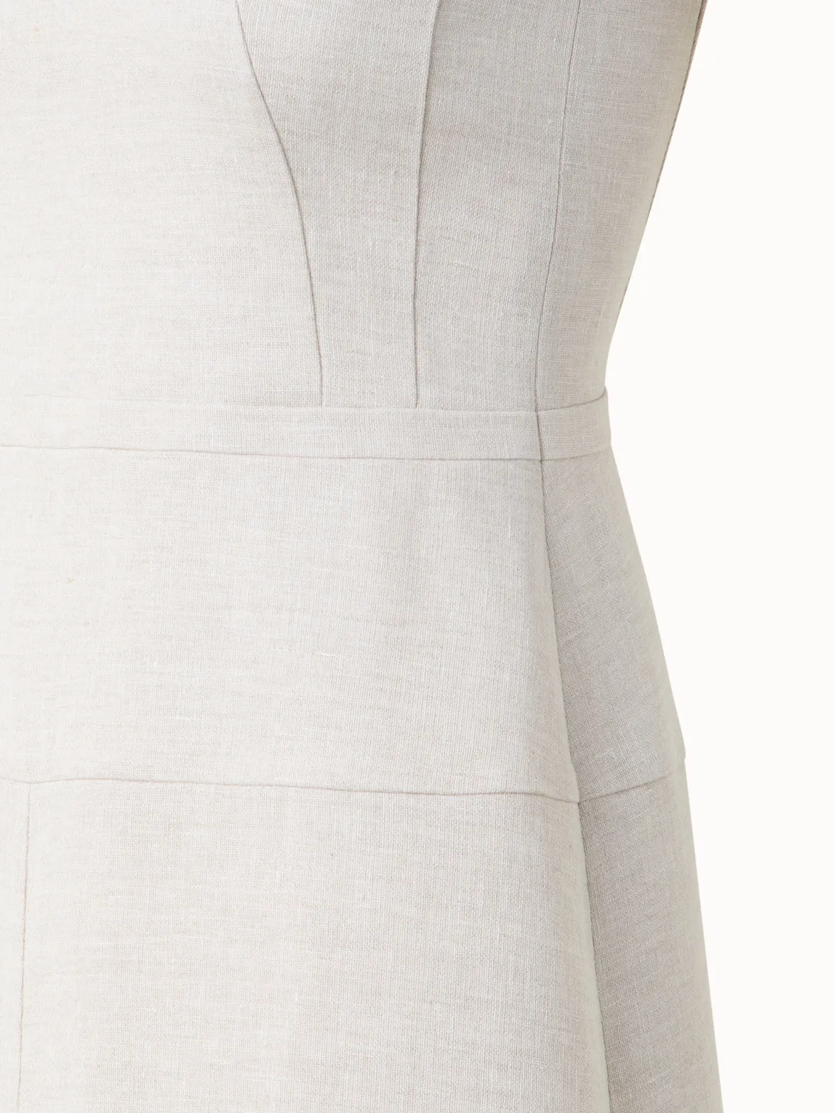 A-Line Sheath Dress in Linen Double-Face 