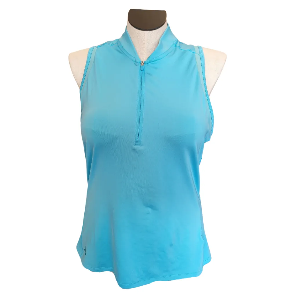 Adidas Aqua 1/4 Zip Sleeveless Women's Top Size XL