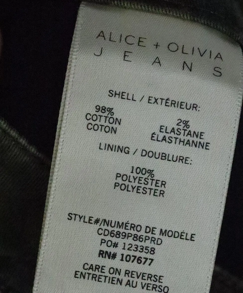 Alice   Olivia Camo Print Pants sz 4