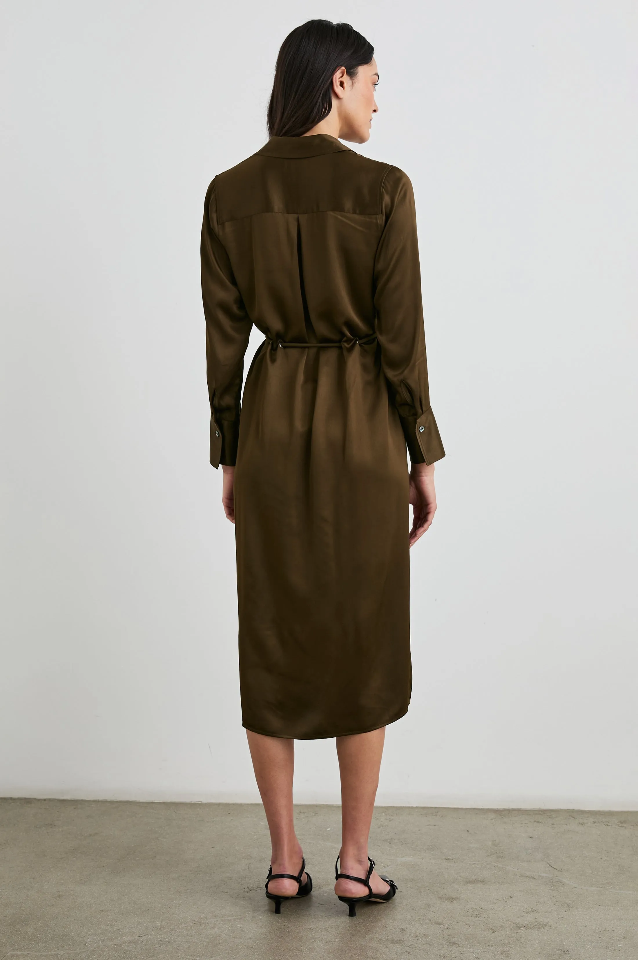 ANINA DRESS - DARK MOSS Rails