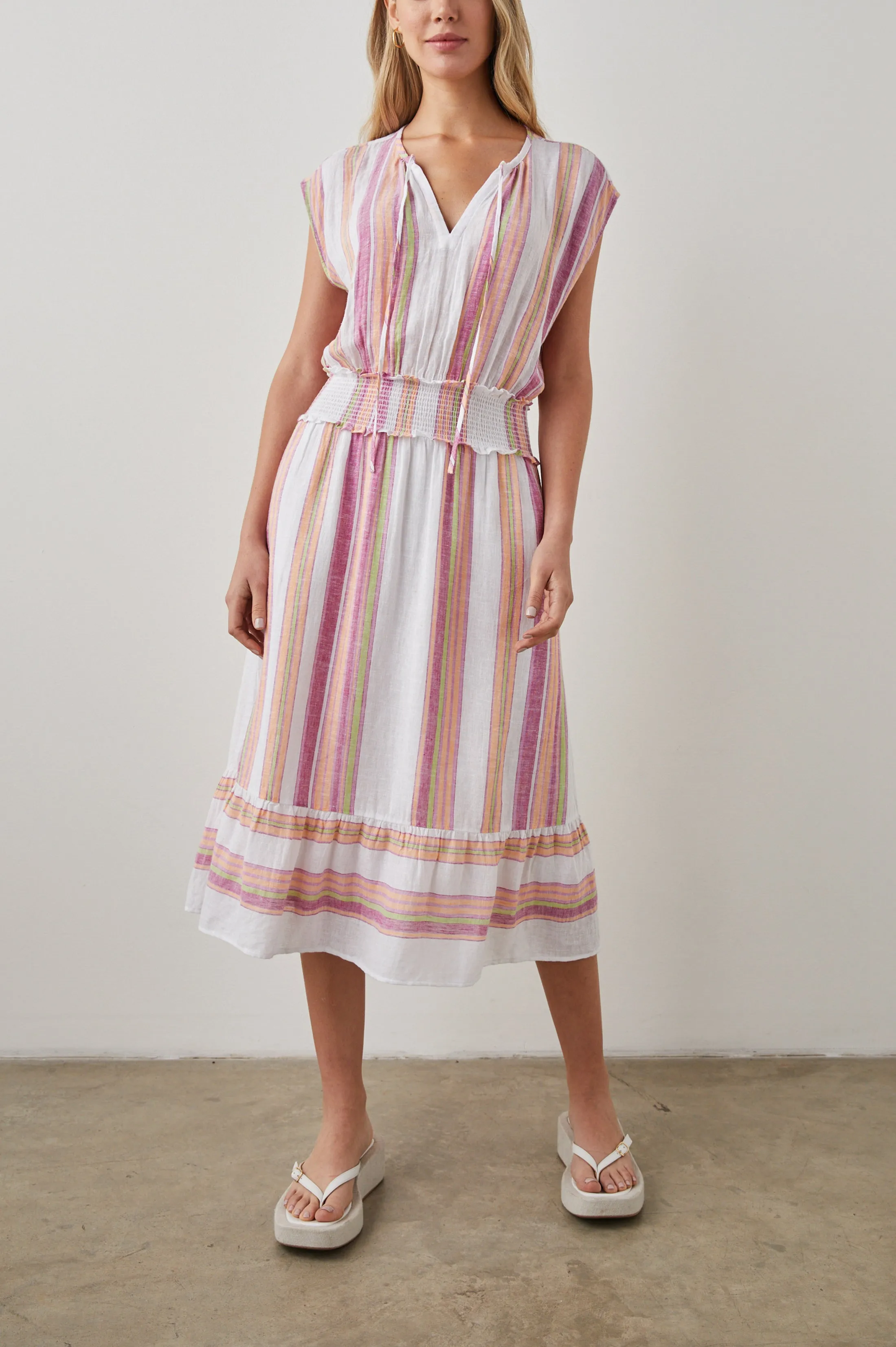 ASHLYN DRESS - HIBISCUS STRIPE Rails