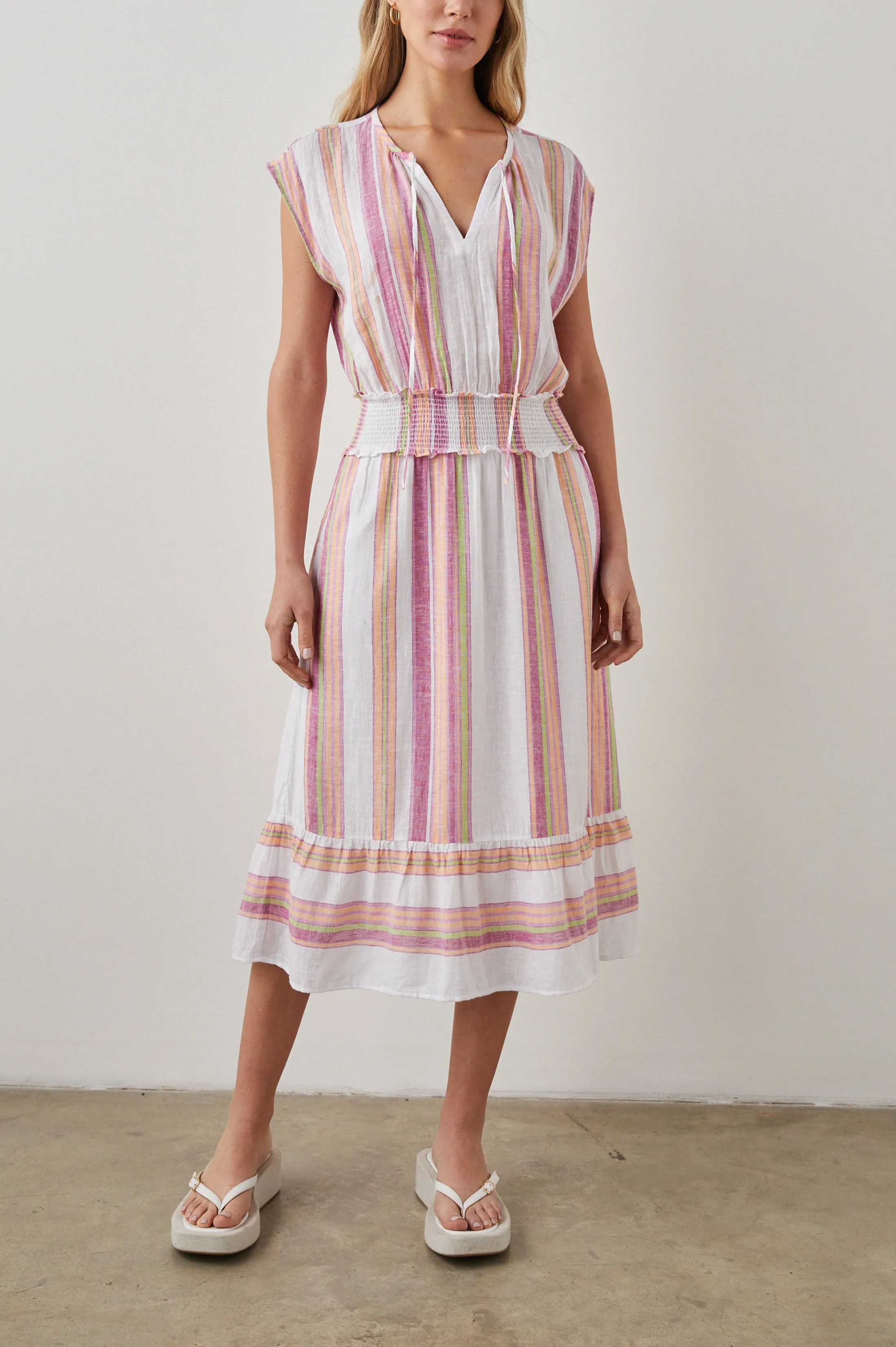 ASHLYN DRESS - HIBISCUS STRIPE Rails