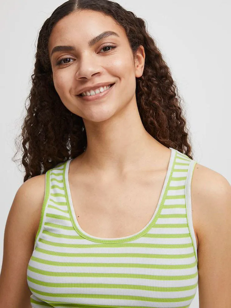 B Young BySanna Top Green Stripe