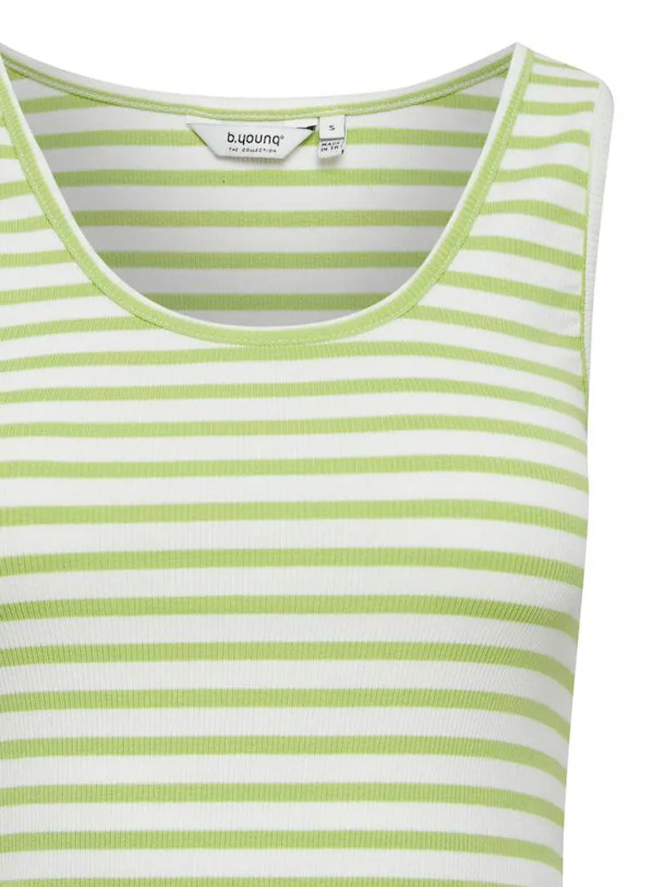 B Young BySanna Top Green Stripe