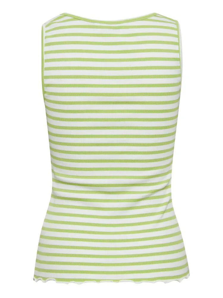 B Young BySanna Top Green Stripe
