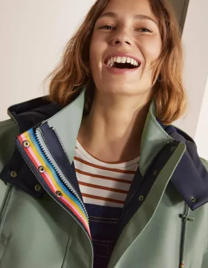 Bamburgh Raincoat-Sage/Navy