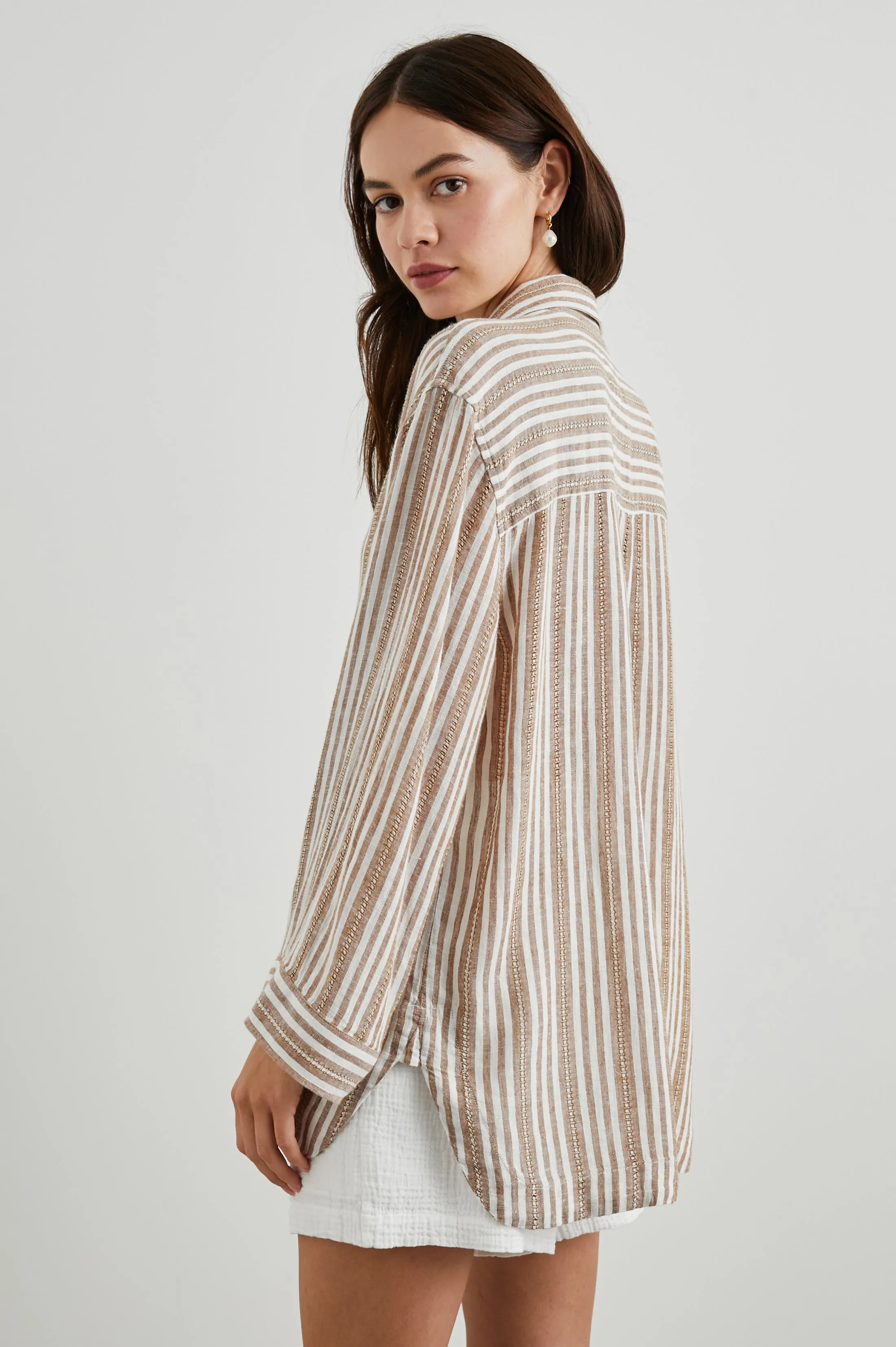 BANKS TOP - PALO SANTO STRIPE Rails