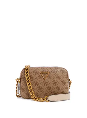 Beige Brown Noelle Crossbody Camera Bag Guess