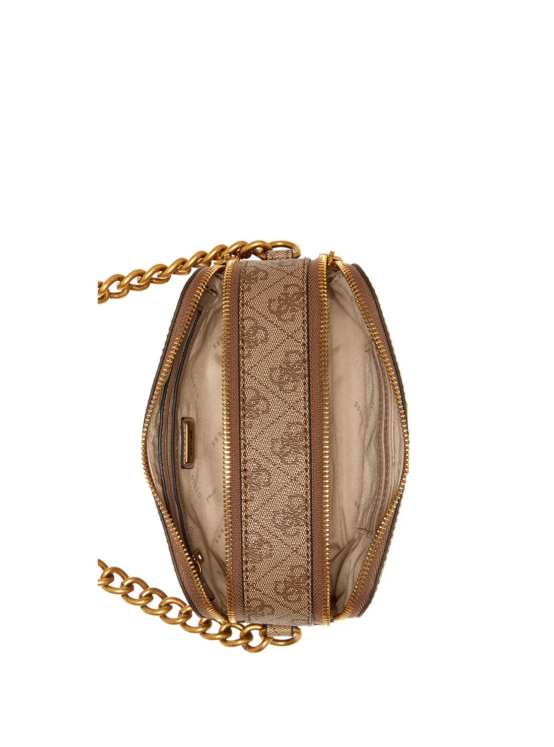 Beige Brown Noelle Crossbody Camera Bag Guess
