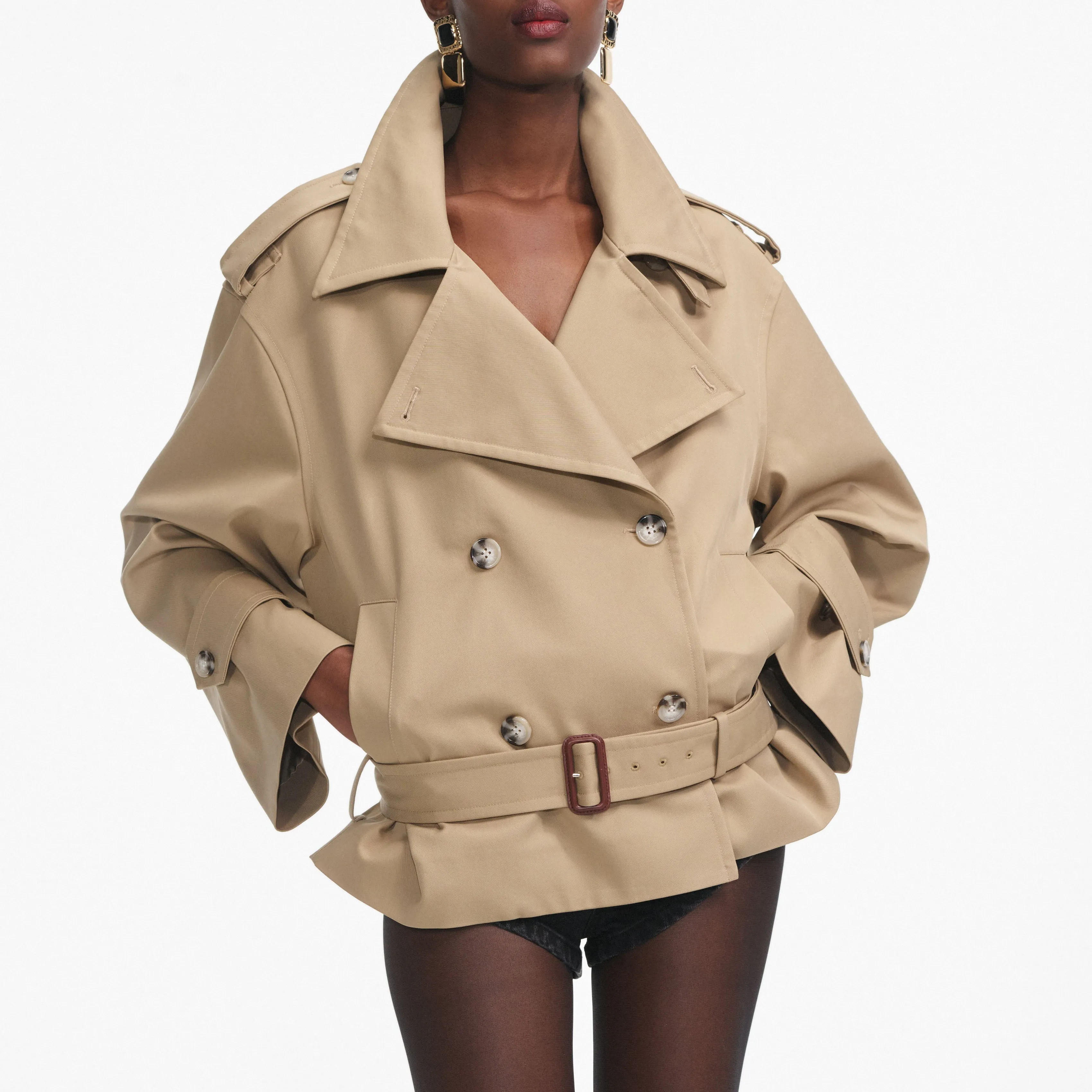 Beige Trench Jacket Self Portrait