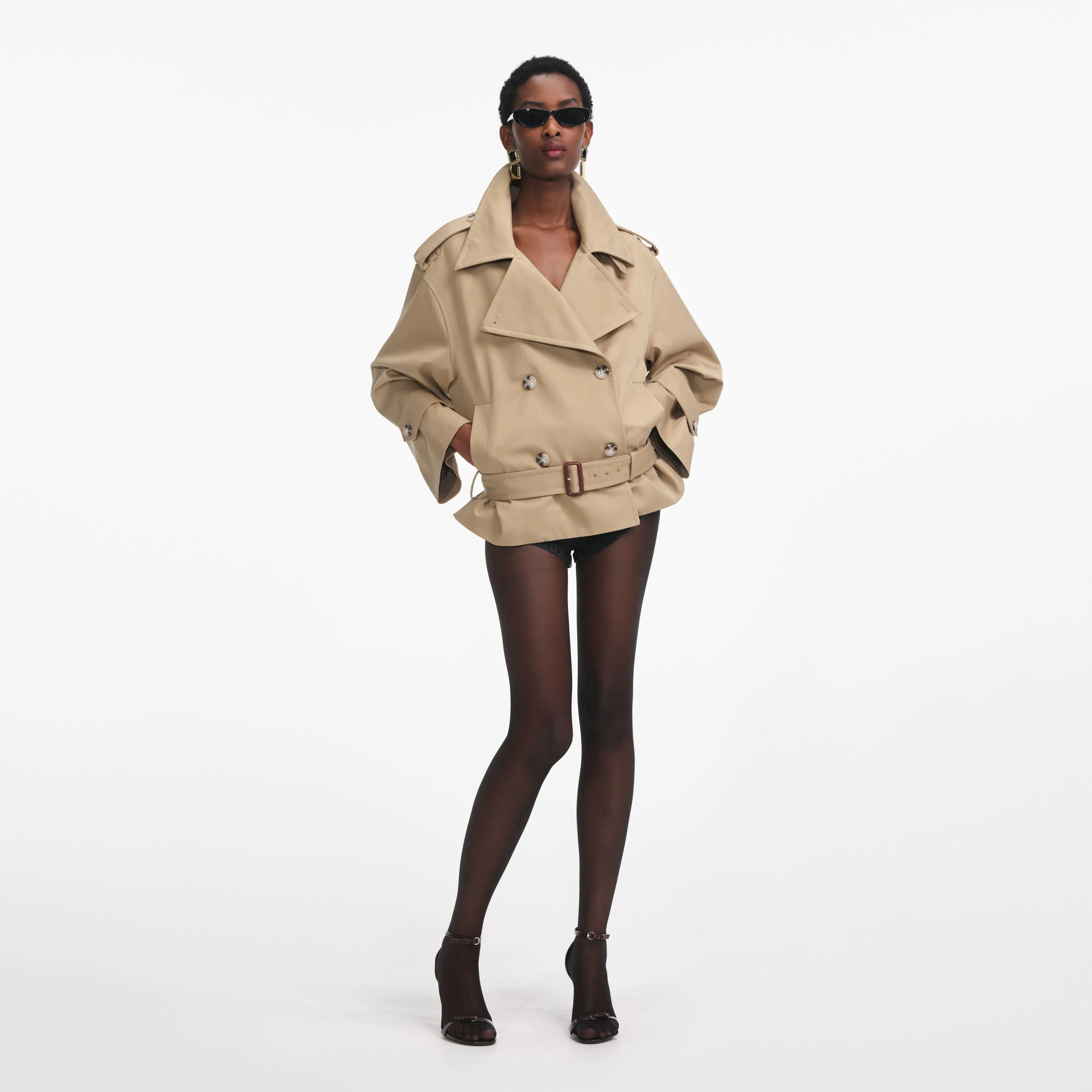 Beige Trench Jacket Self Portrait