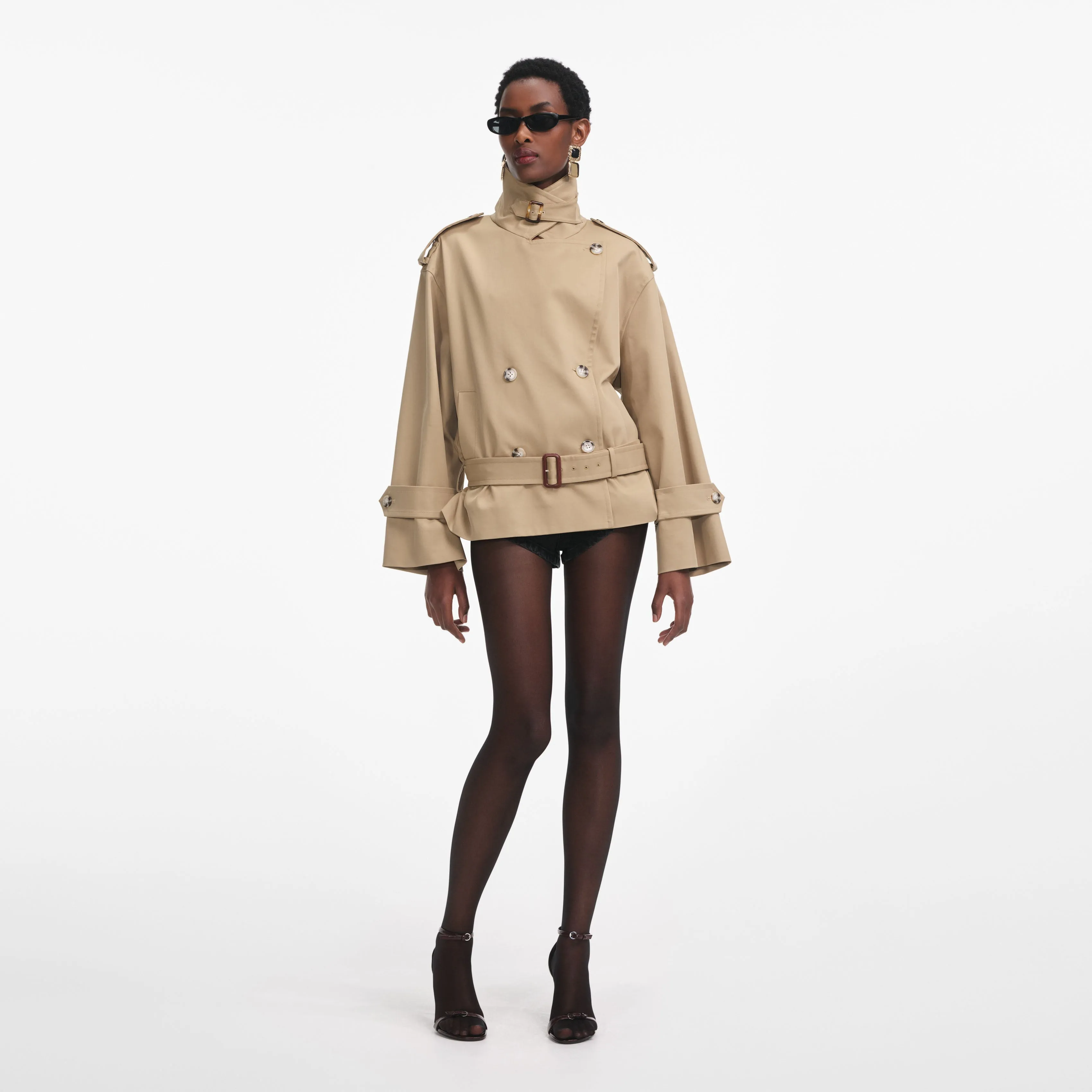 Beige Trench Jacket Self Portrait