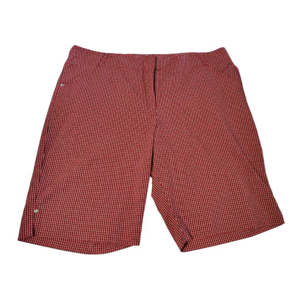 Bette & Court Red Plaid Short Size 18