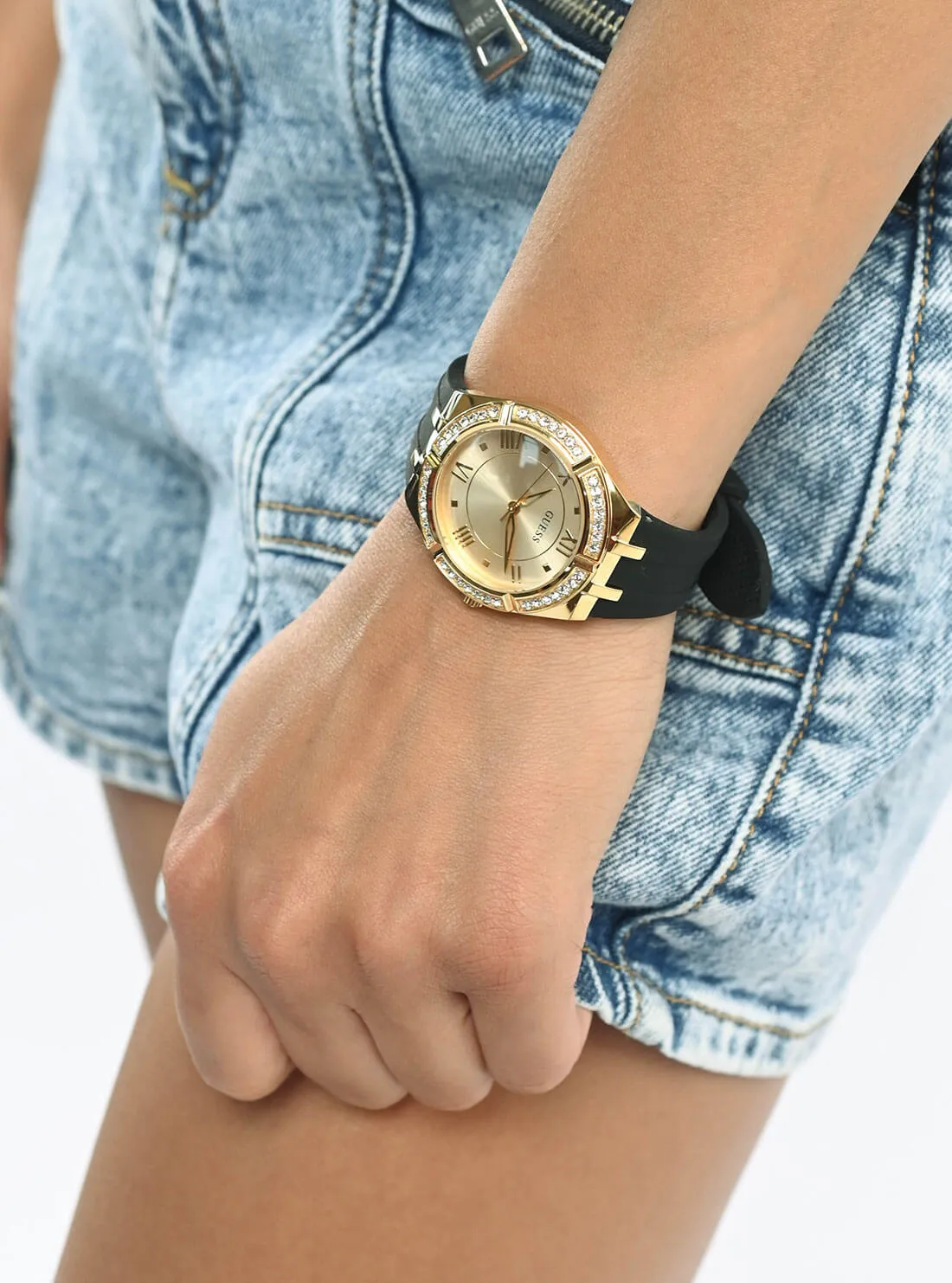 Black And Gold Glitz Cosmo Watch Guess