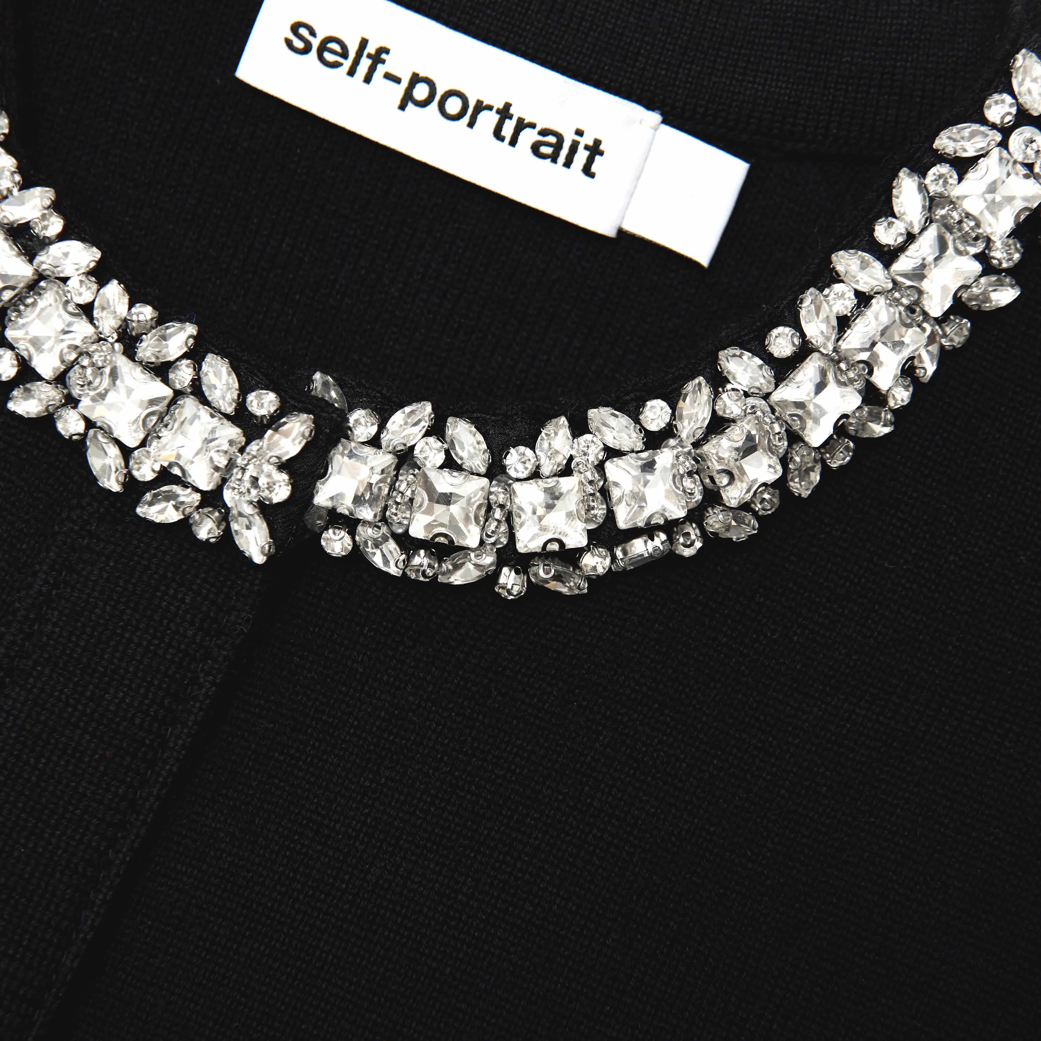 Black Embellished Cardigan Self Portrait