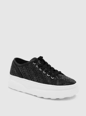 Black Queeny Low-Top Sneakers Guess