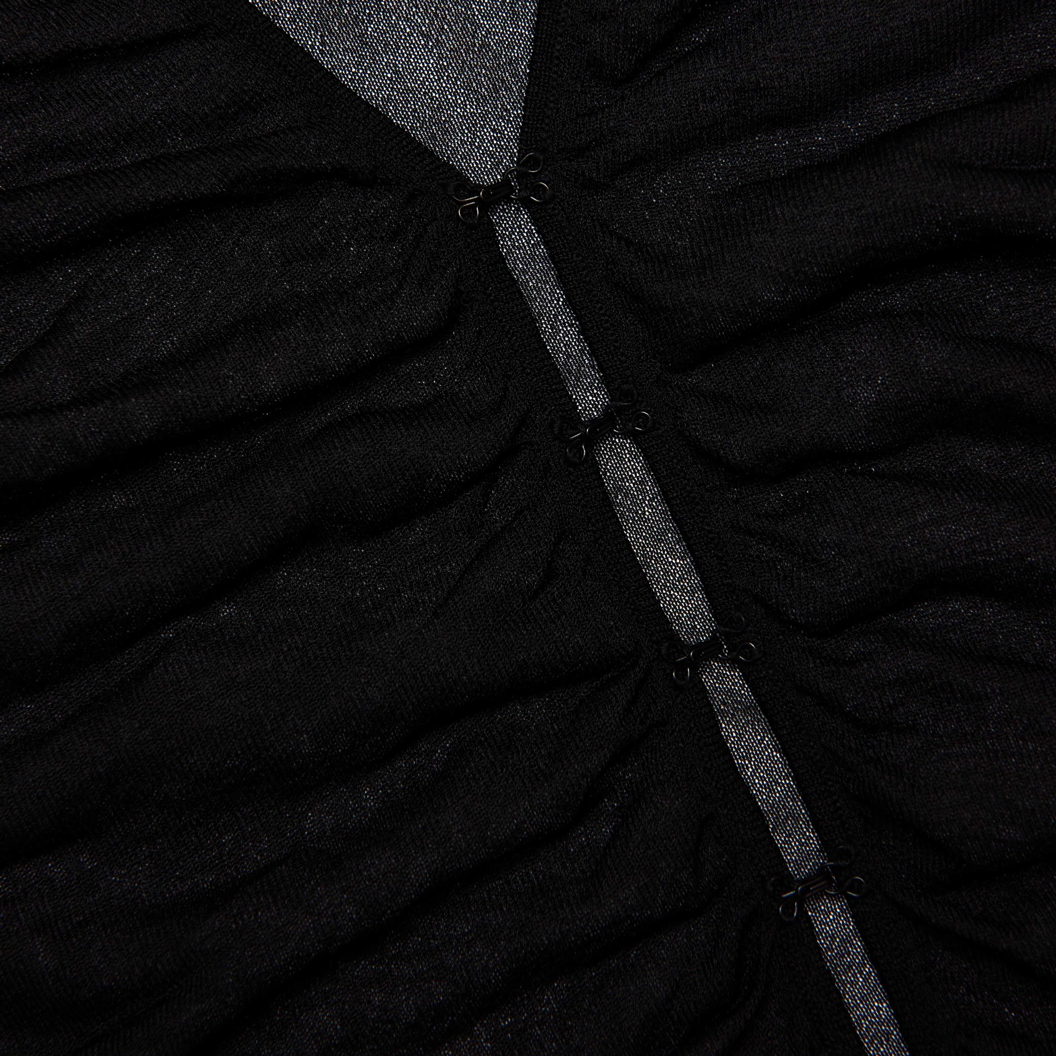 Black Viscose Knit Top Self Portrait