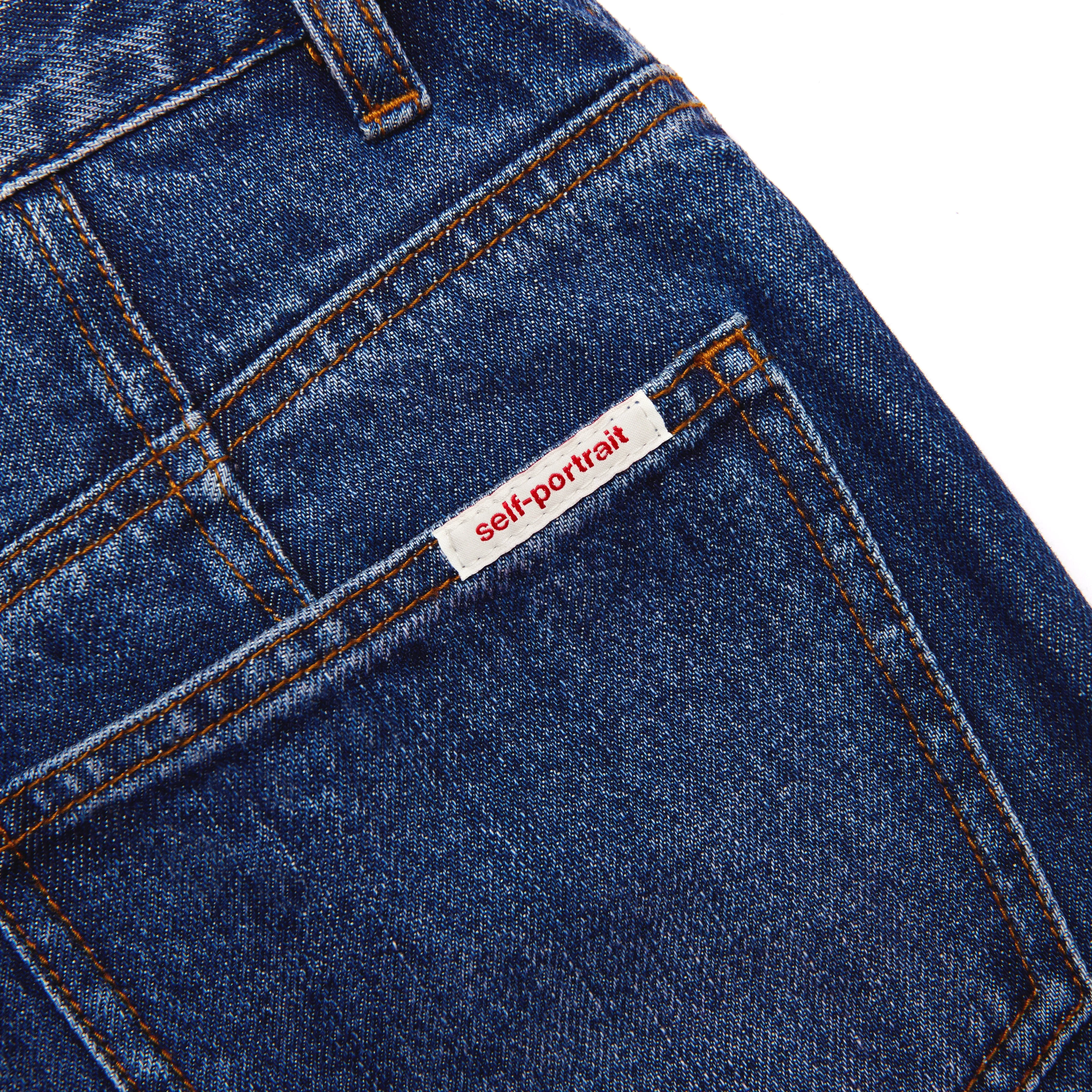 Bleached Denim Jeans Self Portrait