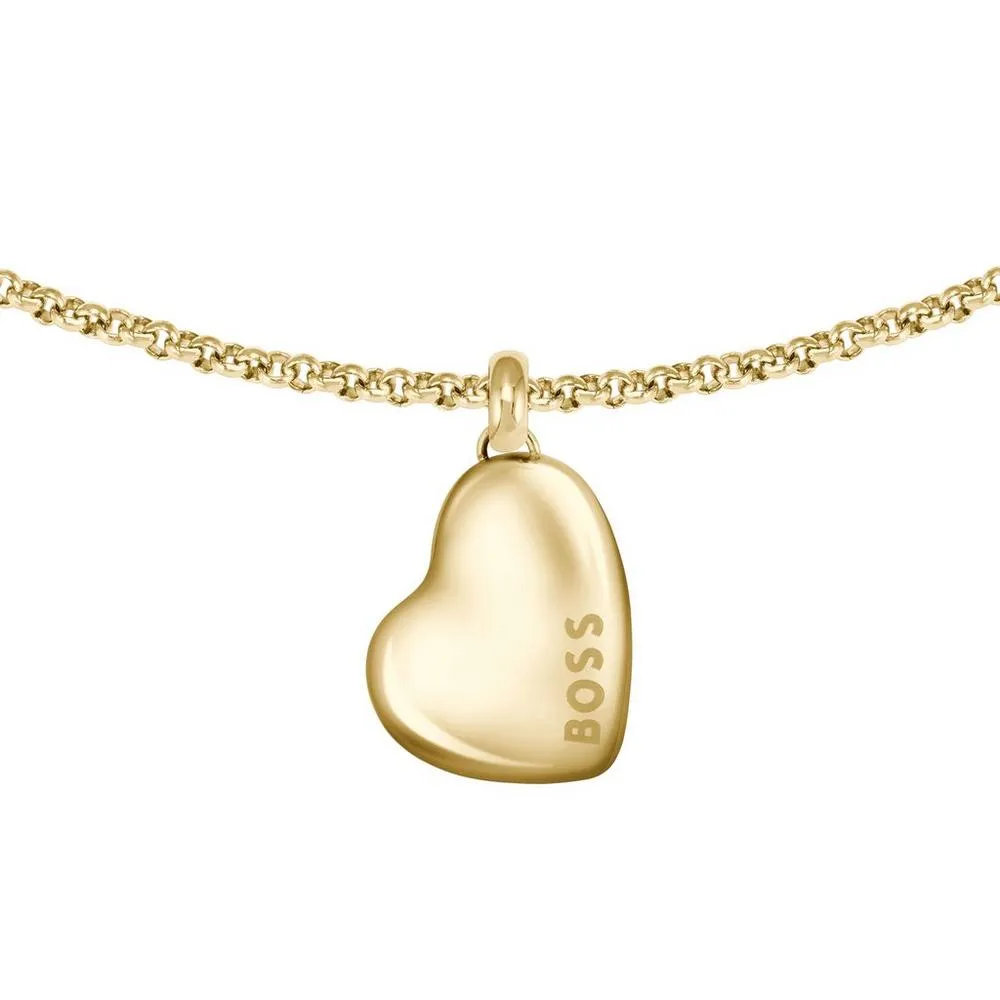 Boss Jewellery Ladies Honey Heart Gold Plated Bracelet 1580595