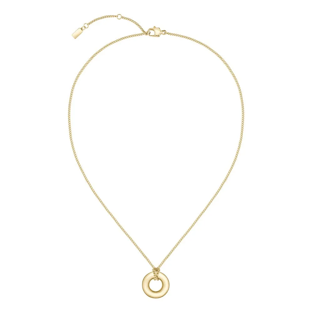 Boss Jewellery Live Circle Gold Plated Ladies Necklace 1580684