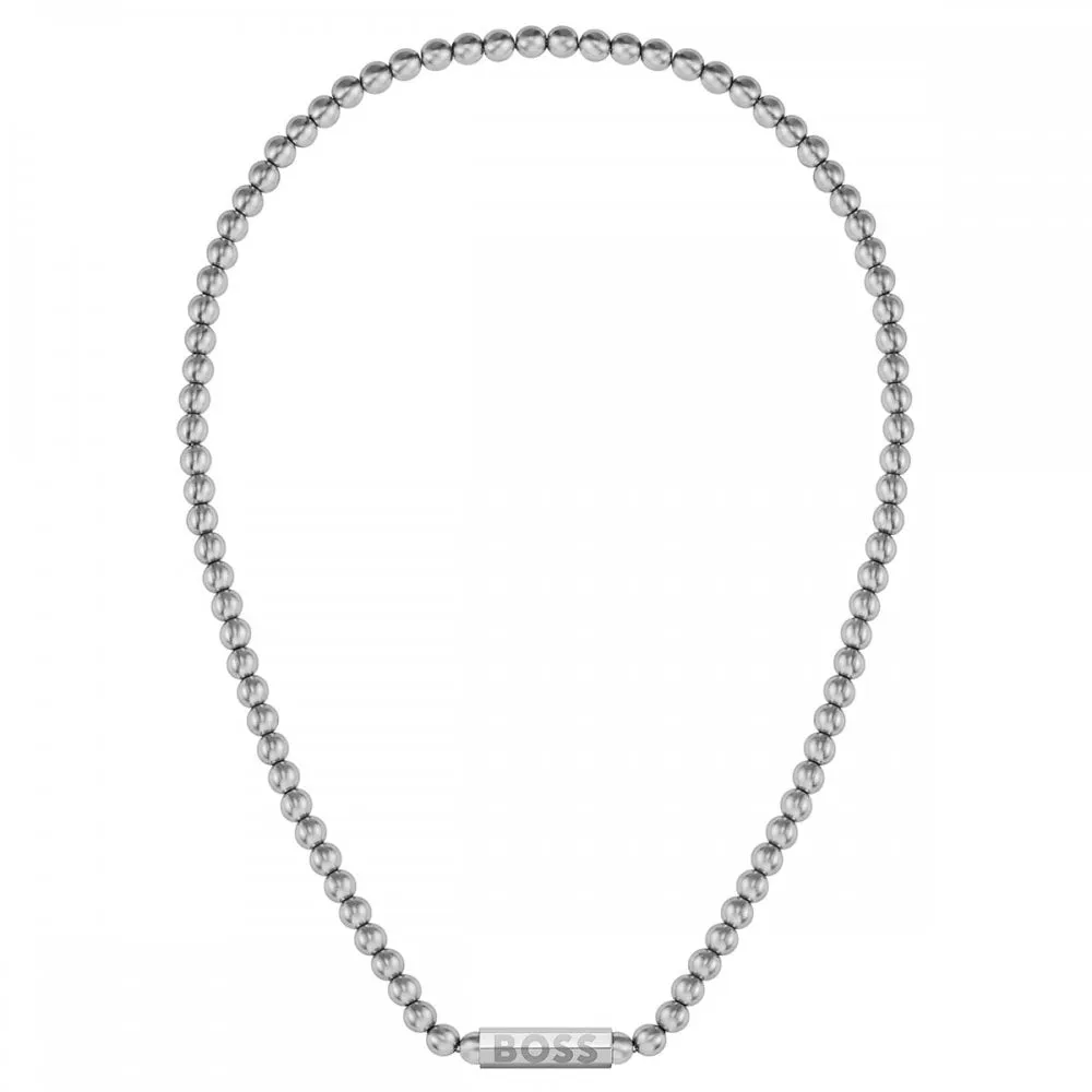Boss Jewellery Sphere Metal Mens Beaded Chain 1580656