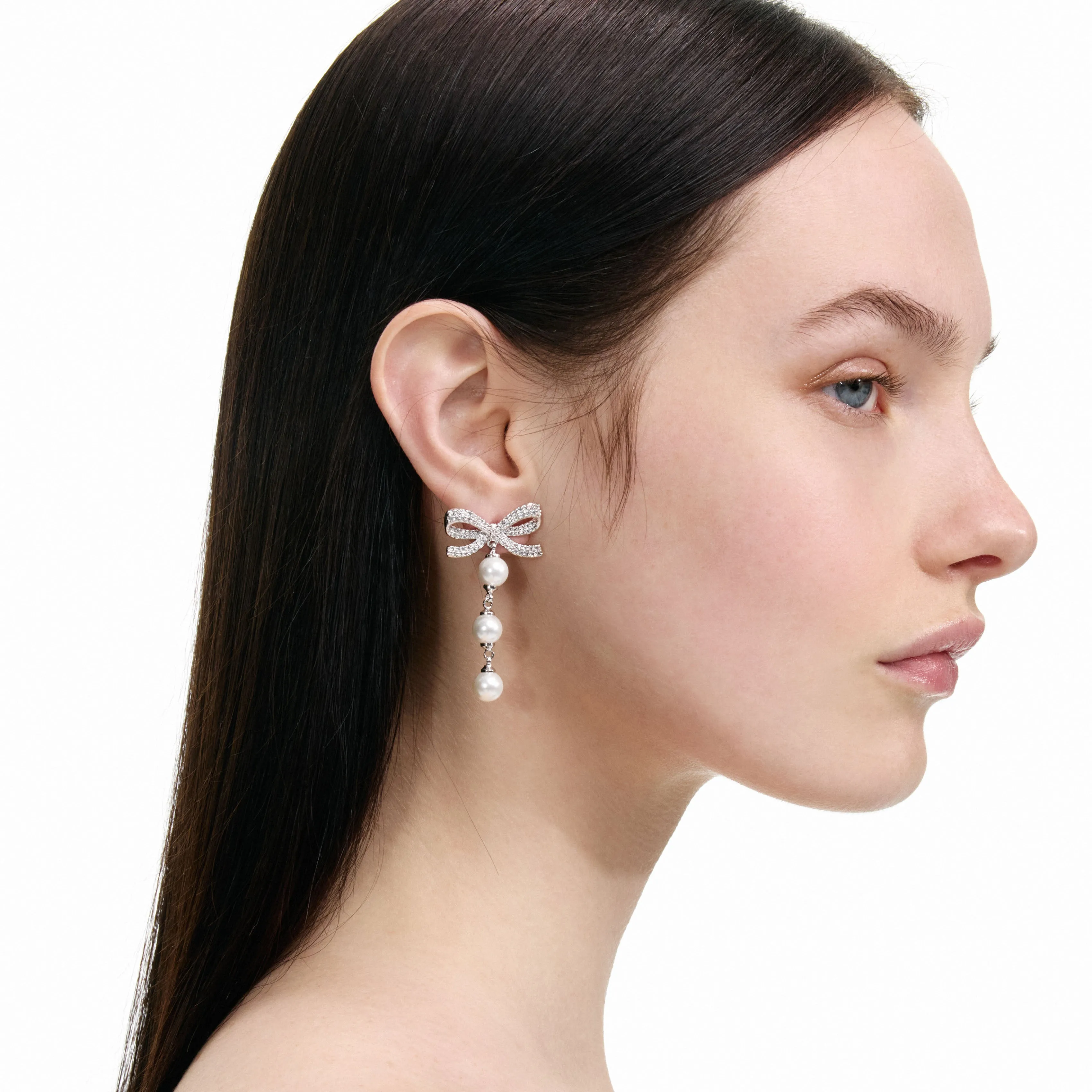 Bow Tiered Pearl Earrings Self Portrait