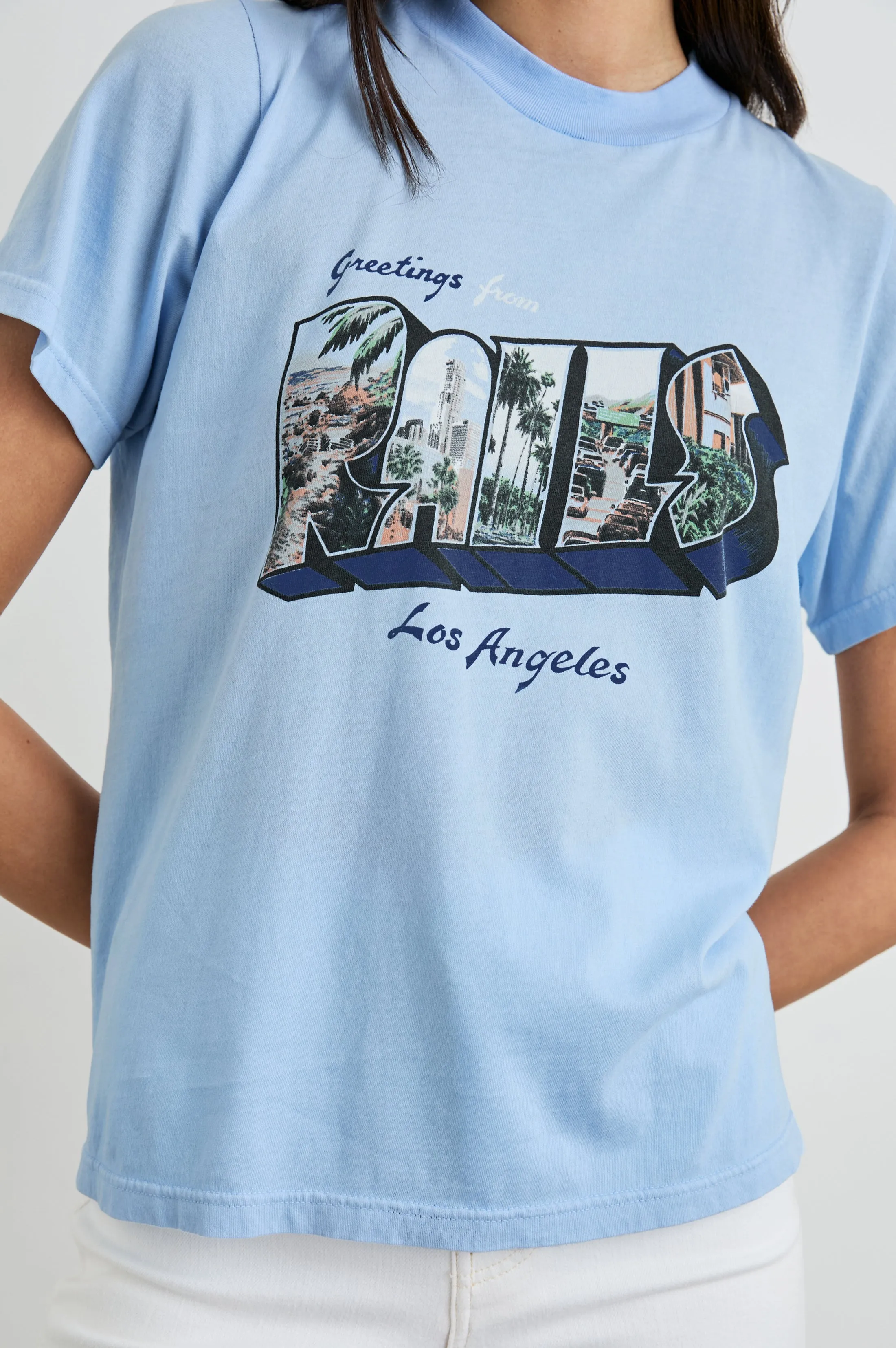 BOYFRIEND T-SHIRT - RAILS LOS ANGELES BLUE Rails