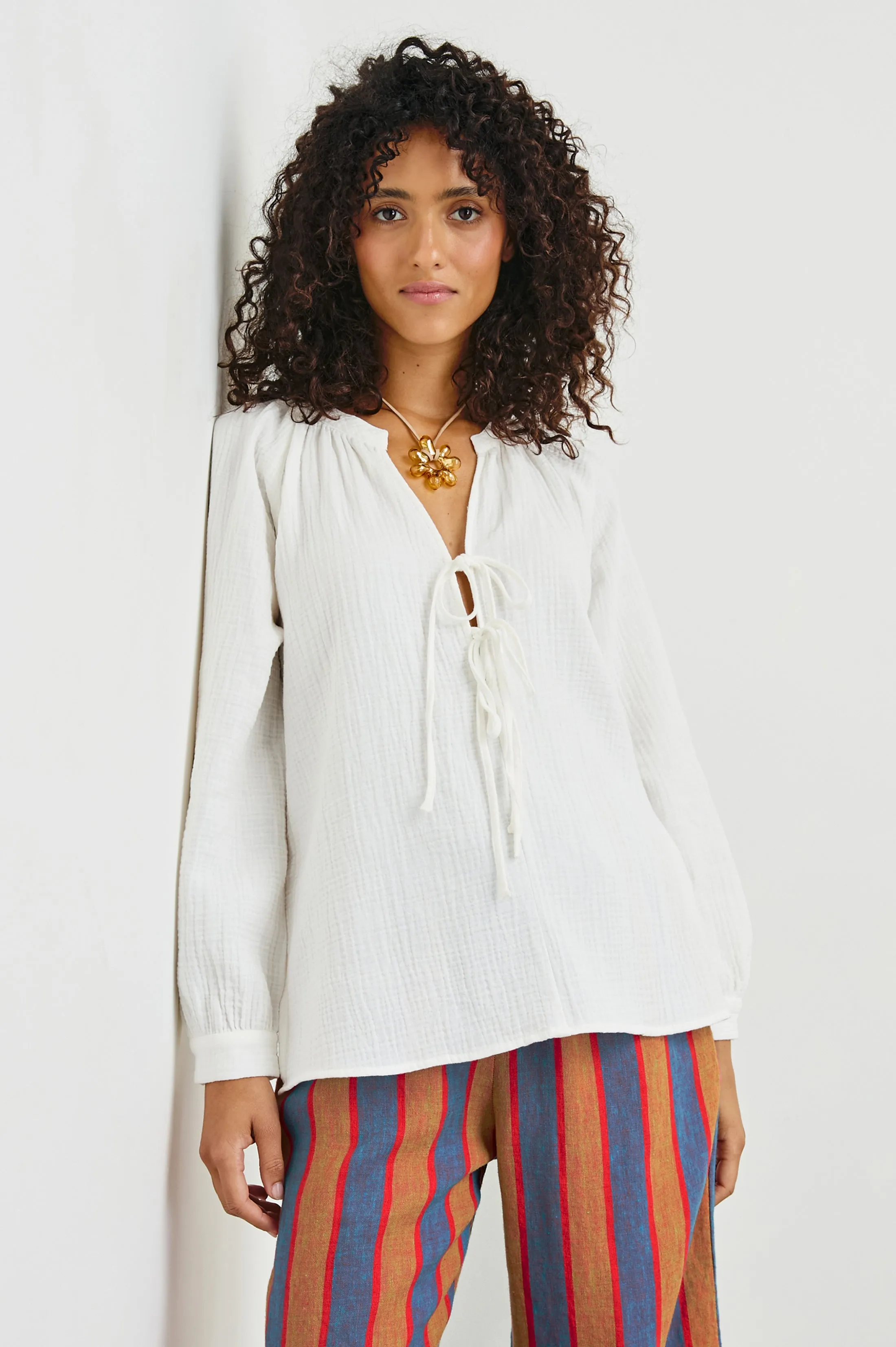 BRIELLE TOP - WHITE Rails
