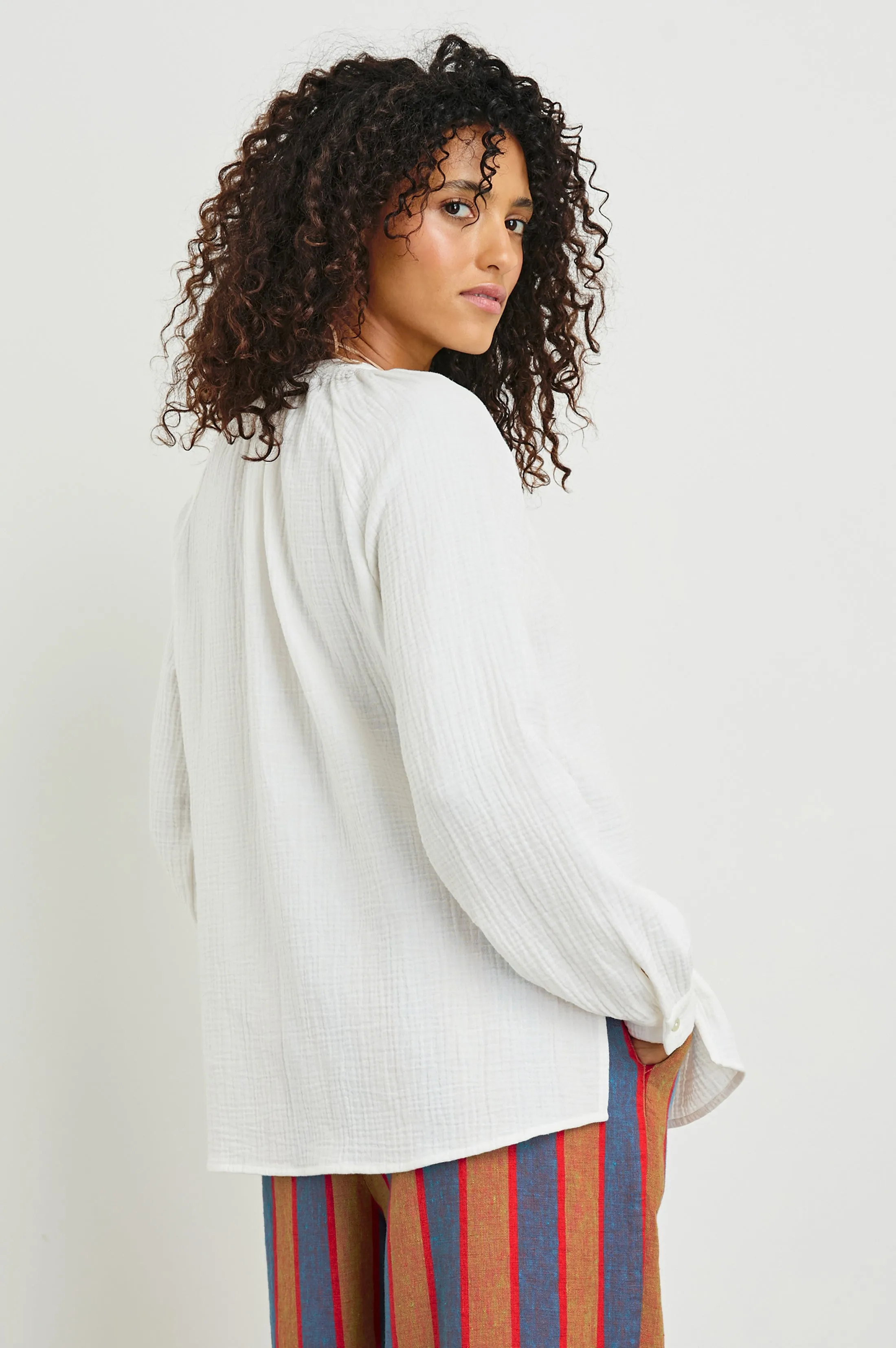 BRIELLE TOP - WHITE Rails