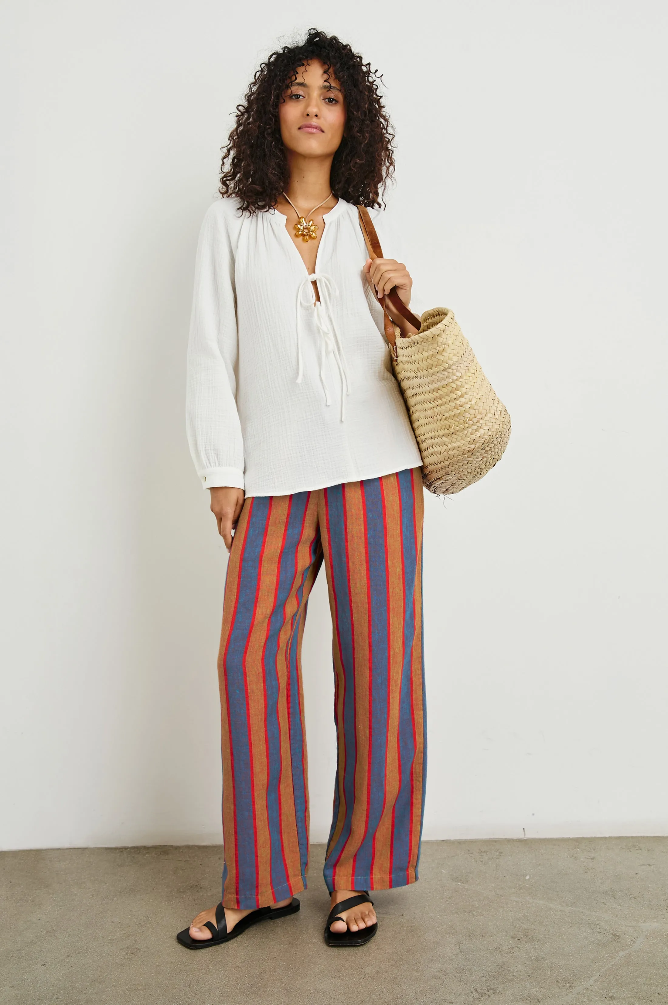 BRIELLE TOP - WHITE Rails