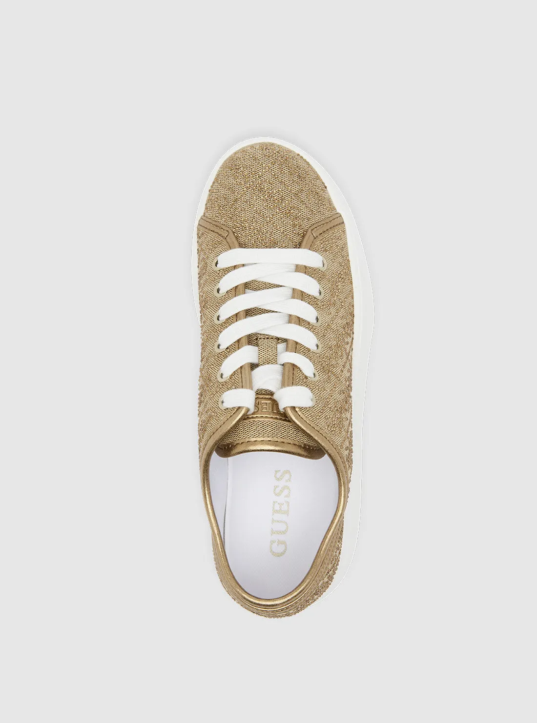 Brown Queeny Low-Top Sneakers Guess