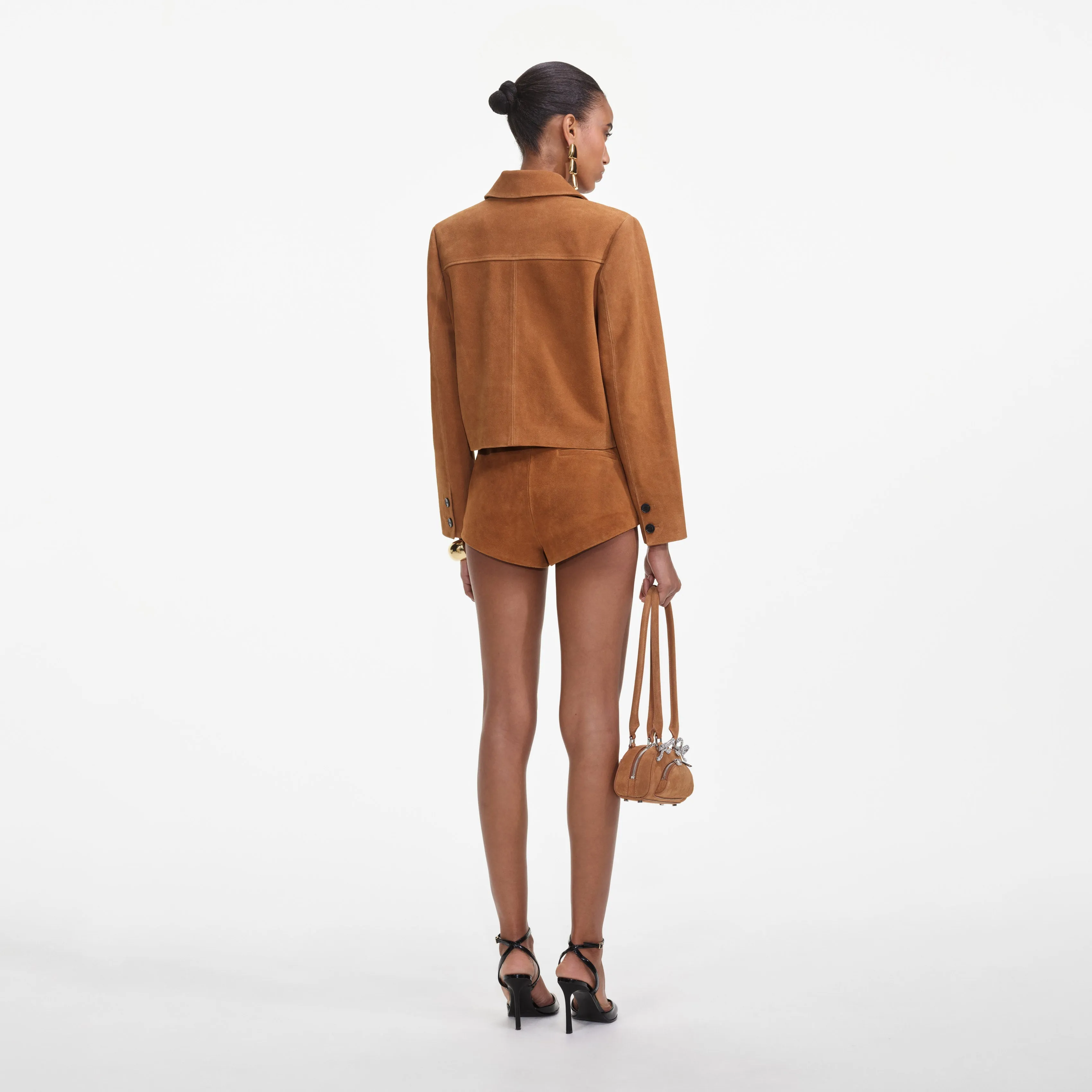 Brown Suede Jacket Self Portrait