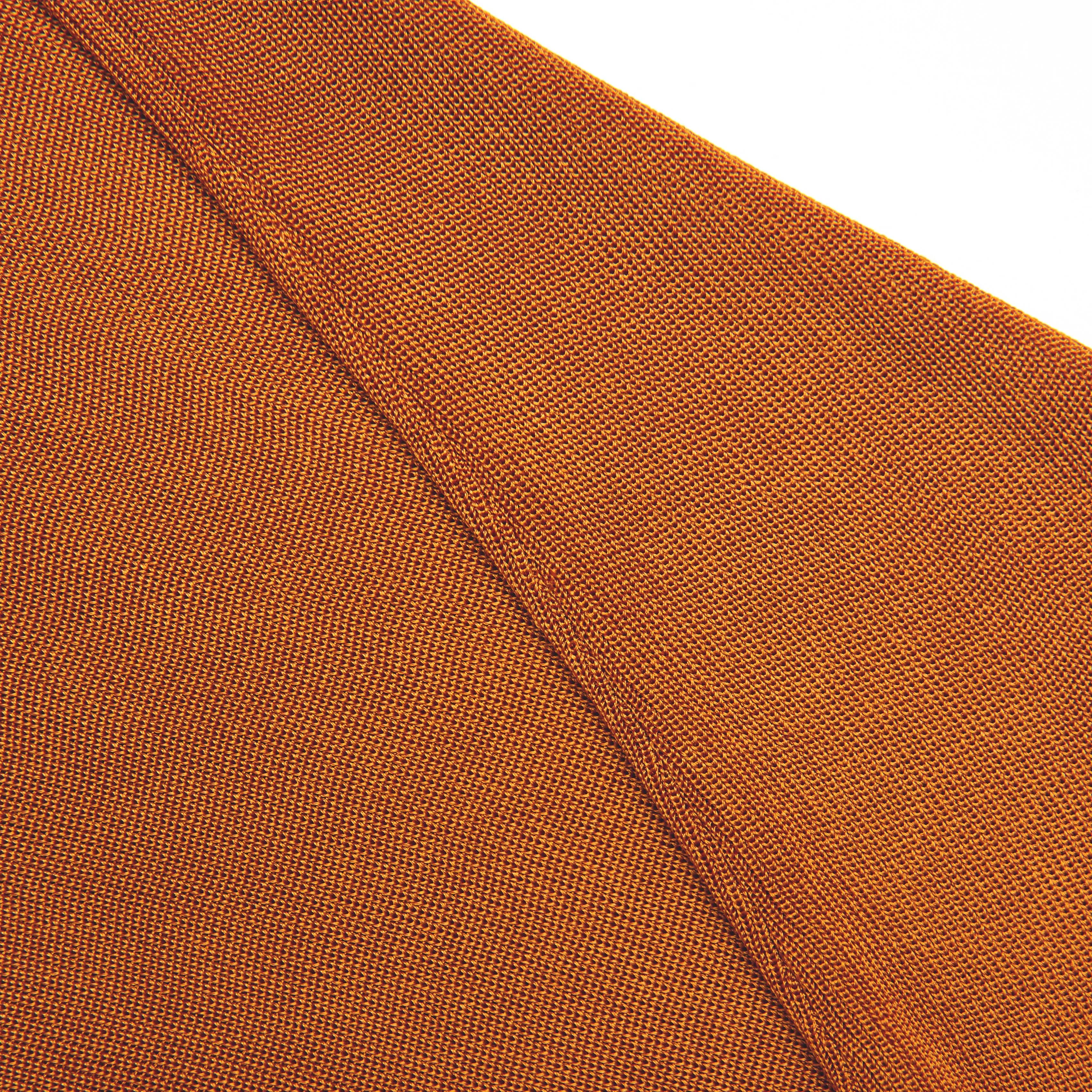 Burnt Orange Viscose Knit Top Self Portrait