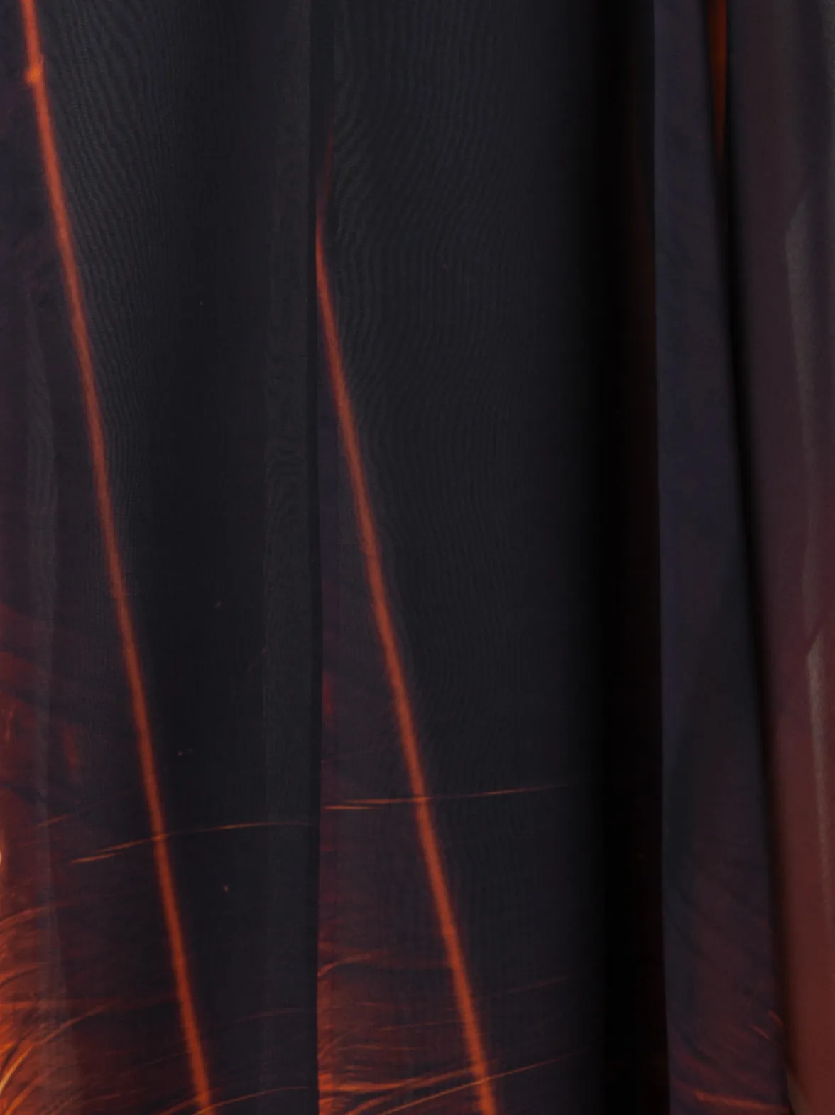 Caftan Silk Gown with Tube Print 