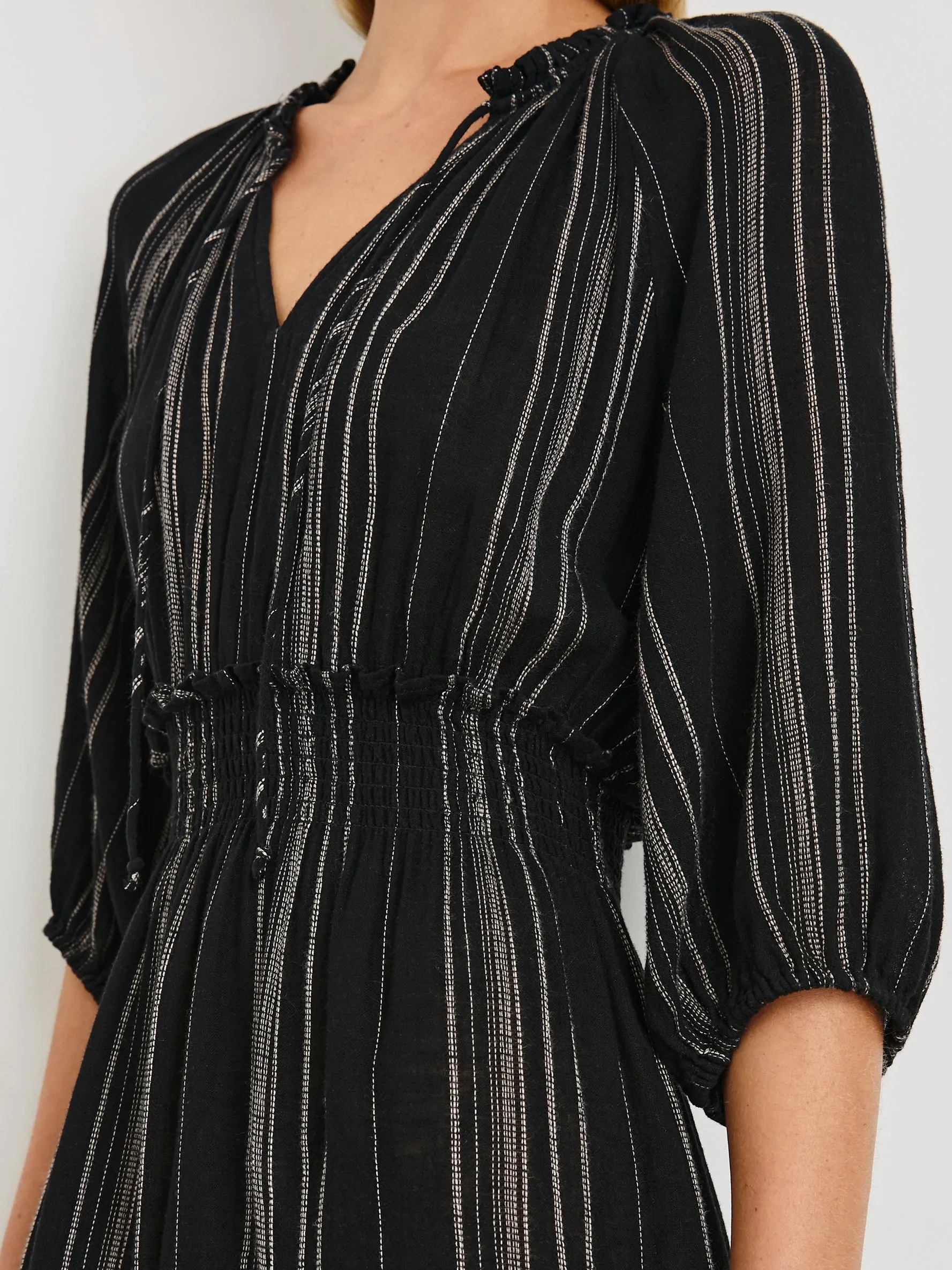 CATERINE DRESS - BALBOA STRIPE Rails