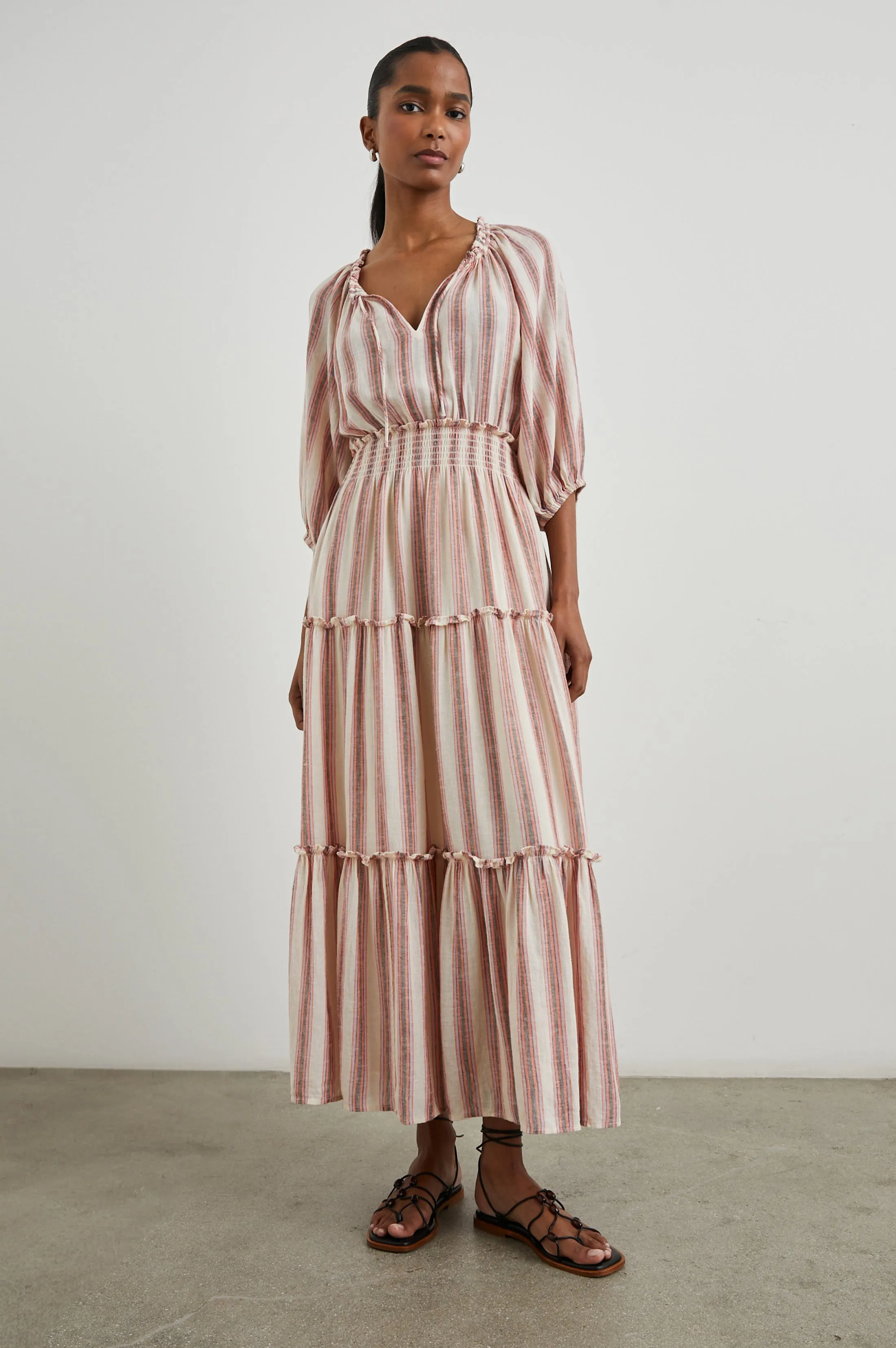 CATERINE DRESS - CAMINO STRIPE Rails