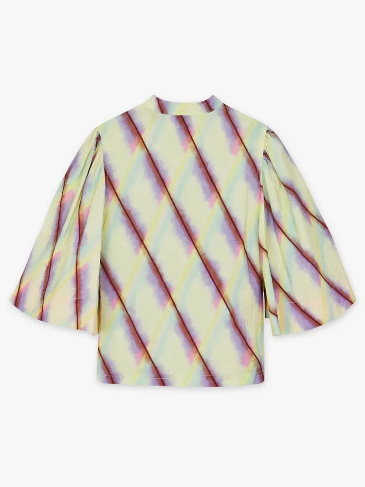 CKS Sisla Blouse Blurry Diamond Check