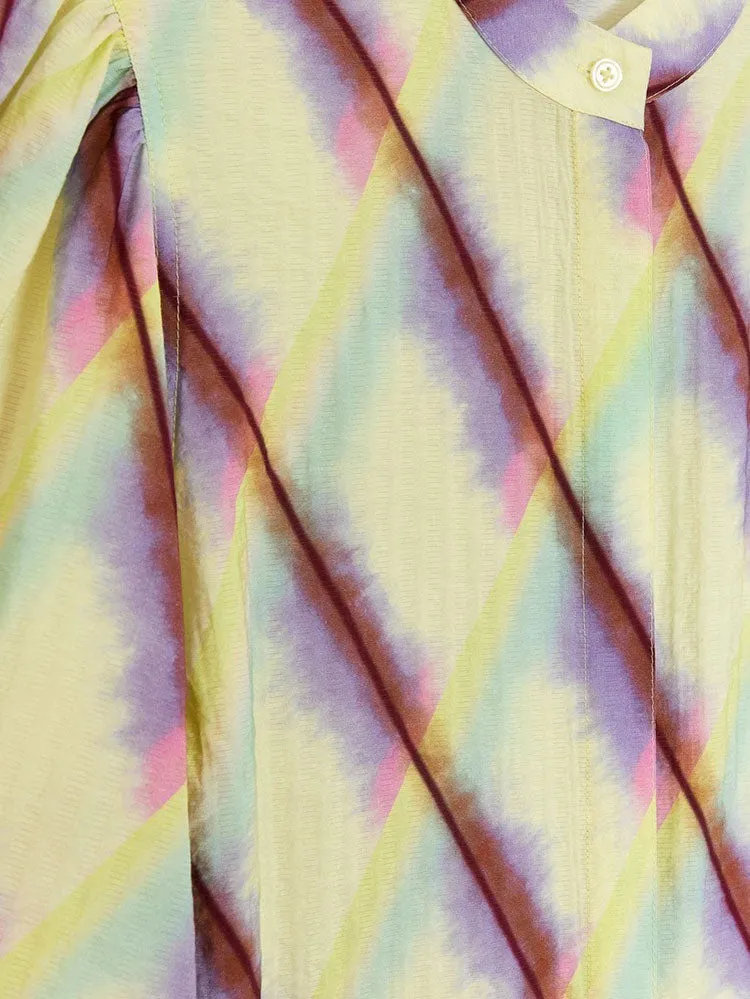 CKS Sisla Blouse Blurry Diamond Check