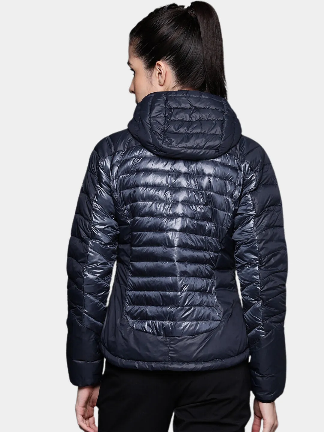 Columbia Women Blue Omni-Heat Infinity Labyrinth Loop Hooded Jacket