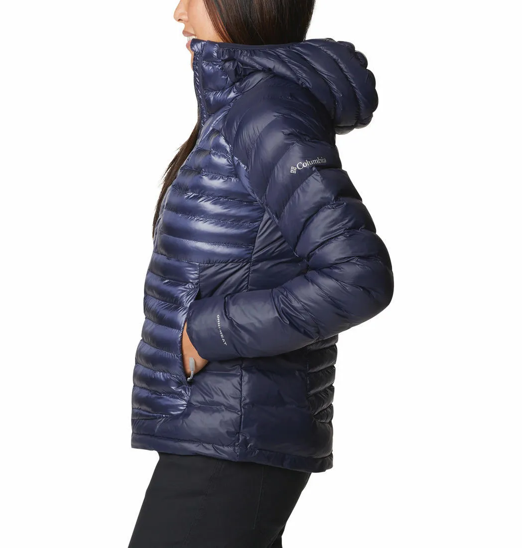 Columbia Women Blue Omni-Heat Infinity Labyrinth Loop Hooded Jacket