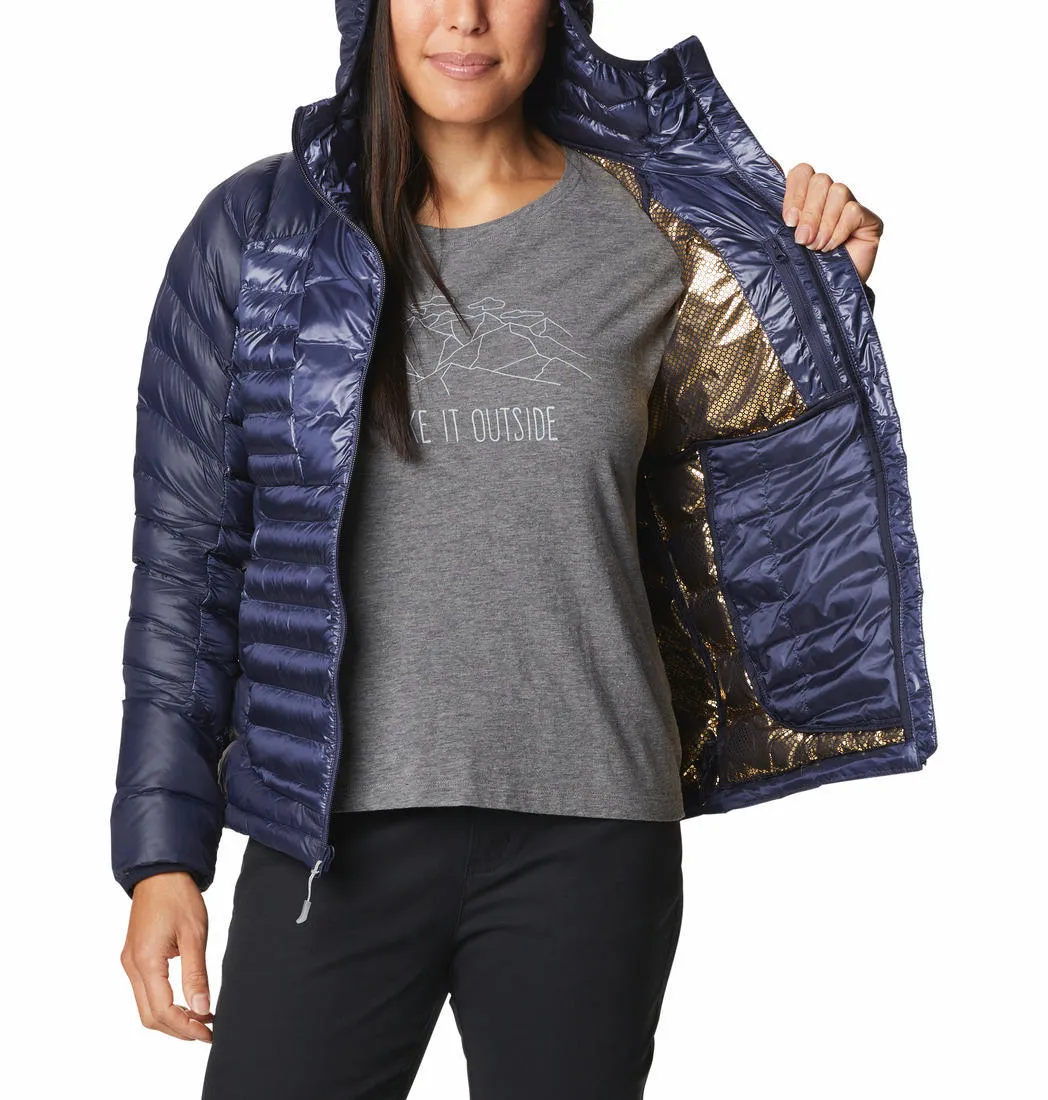 Columbia Women Blue Omni-Heat Infinity Labyrinth Loop Hooded Jacket