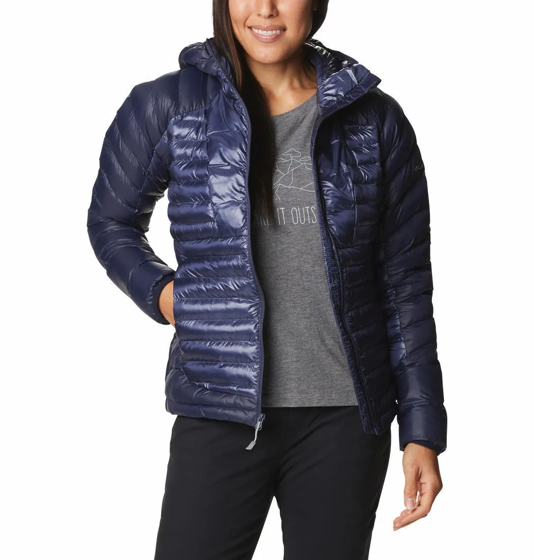 Columbia Women Blue Omni-Heat Infinity Labyrinth Loop Hooded Jacket
