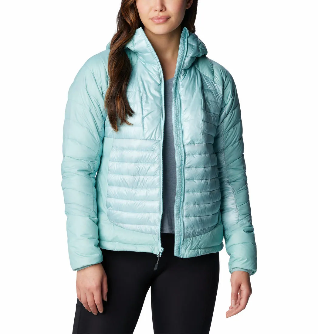Columbia Women Blue Omni-Heat Infinity Labyrinth Loop Hooded Jacket