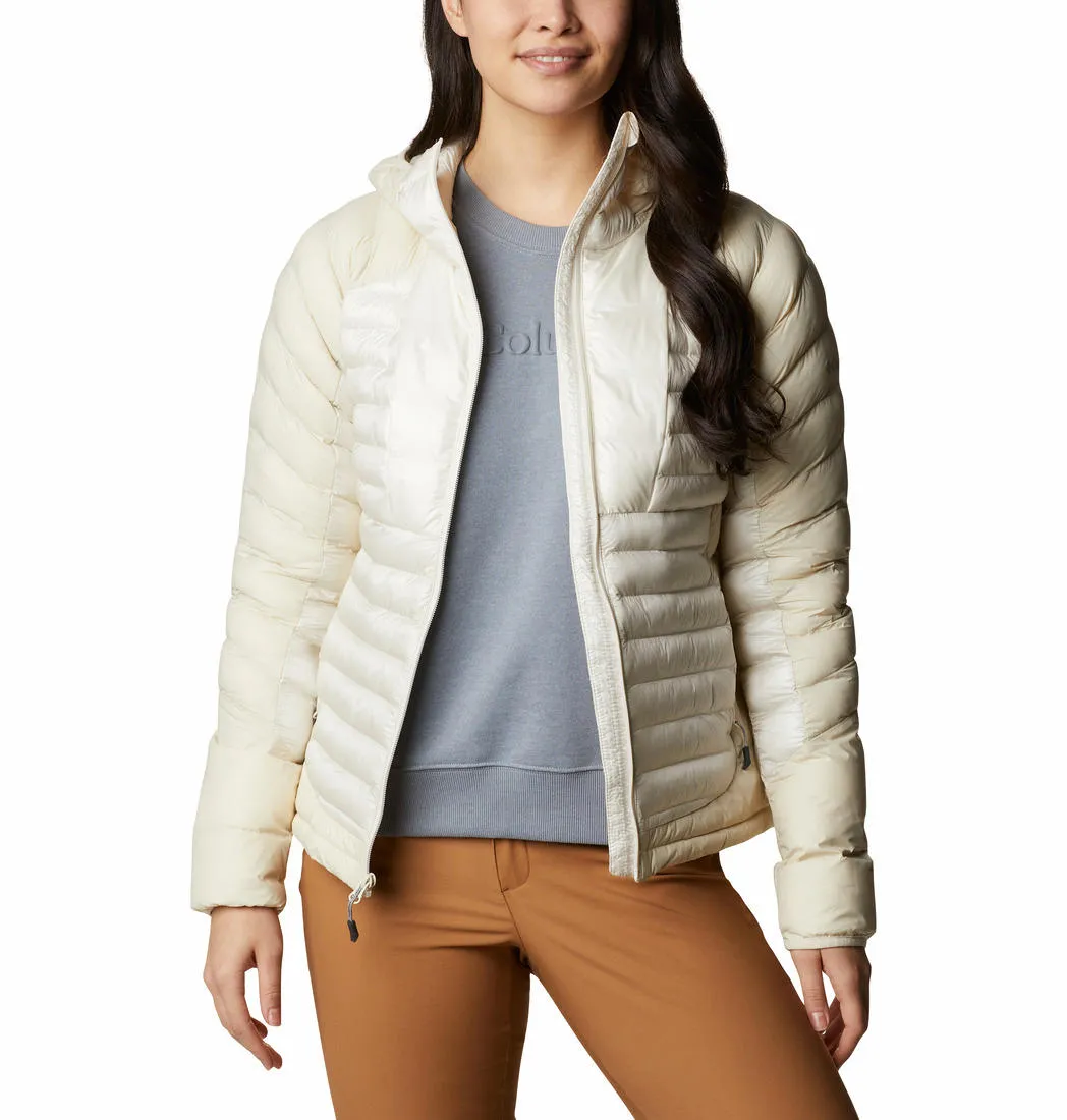 Columbia Women White Omni-Heat Infinity Labyrinth Loop Hooded Jacket