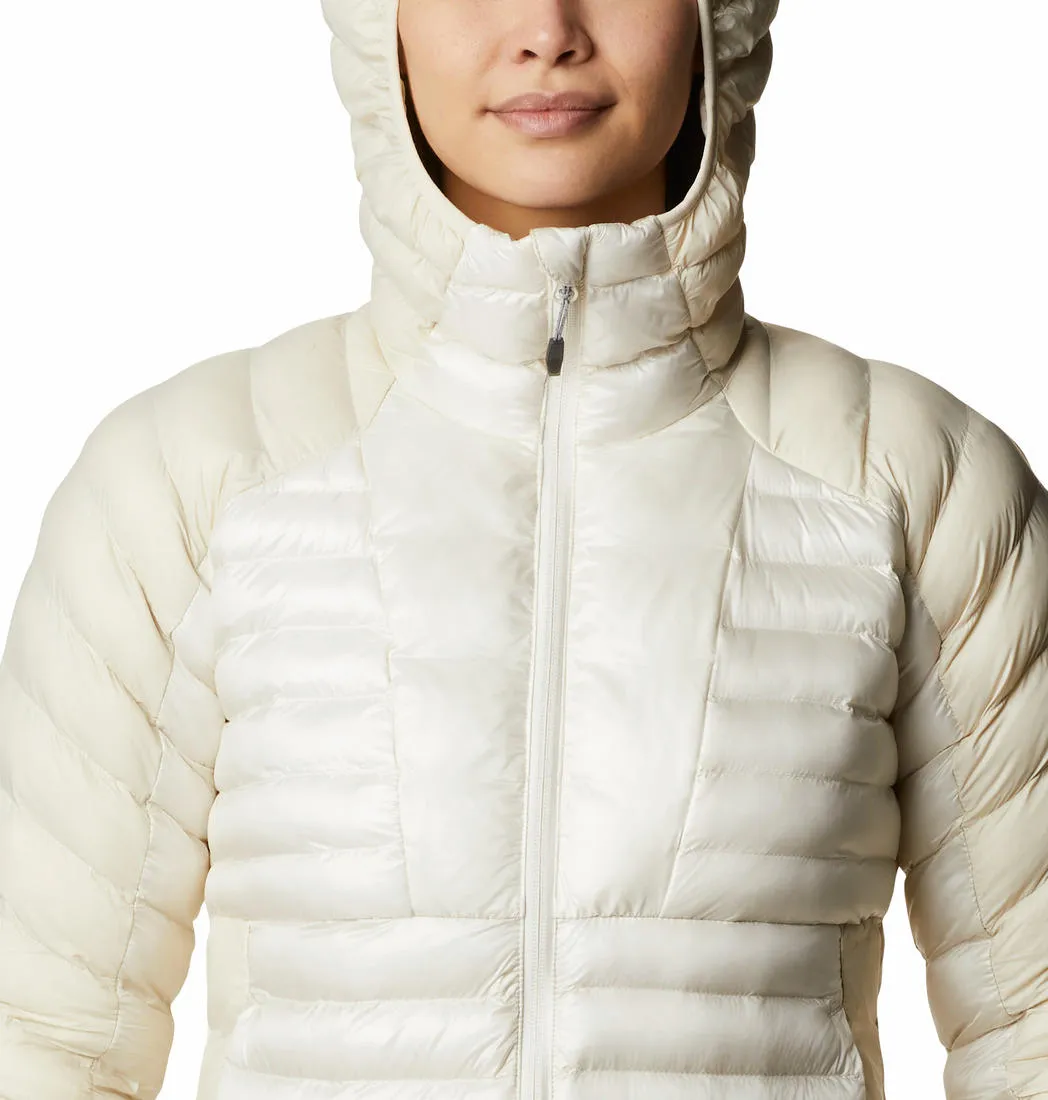 Columbia Women White Omni-Heat Infinity Labyrinth Loop Hooded Jacket