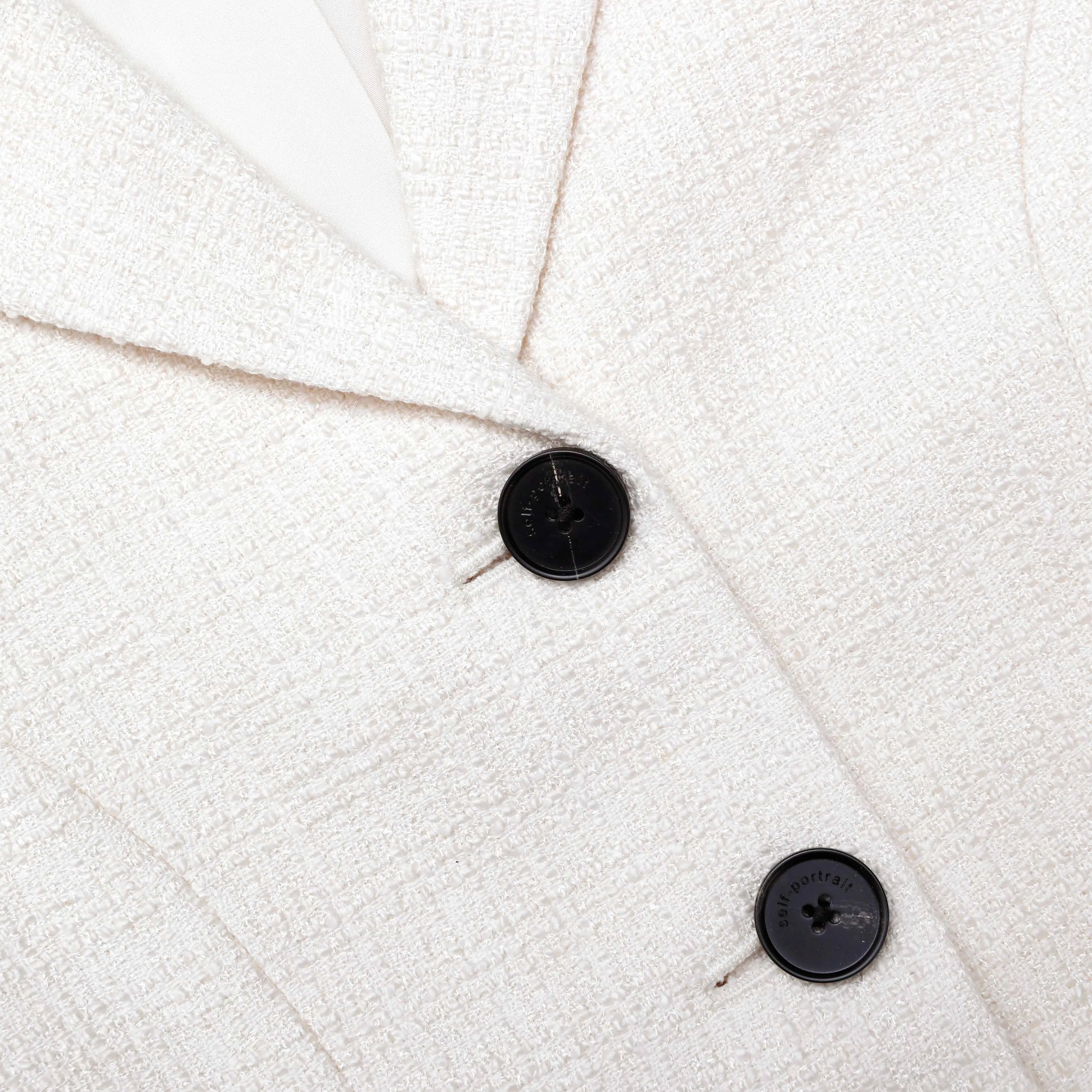 Cream Boucle Jacket Self Portrait