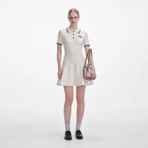 Cream Knit SP Mini Dress Self Portrait