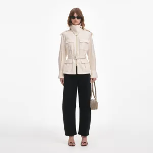 Cream Twill Jacket Self Portrait